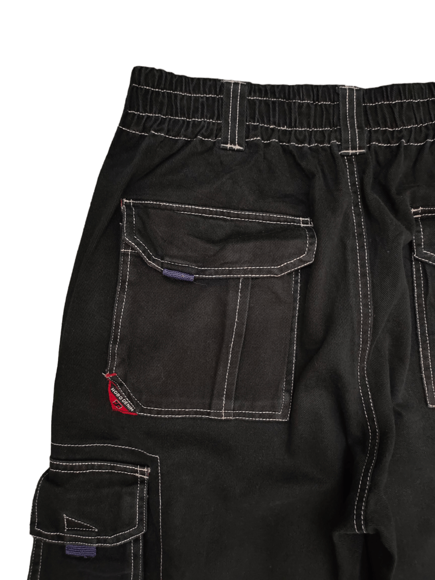 Hobo Baggy Jeans Hobo Multi Pocket Cargo Denim Wide Leg Jnco Size US 33 - 13 Thumbnail