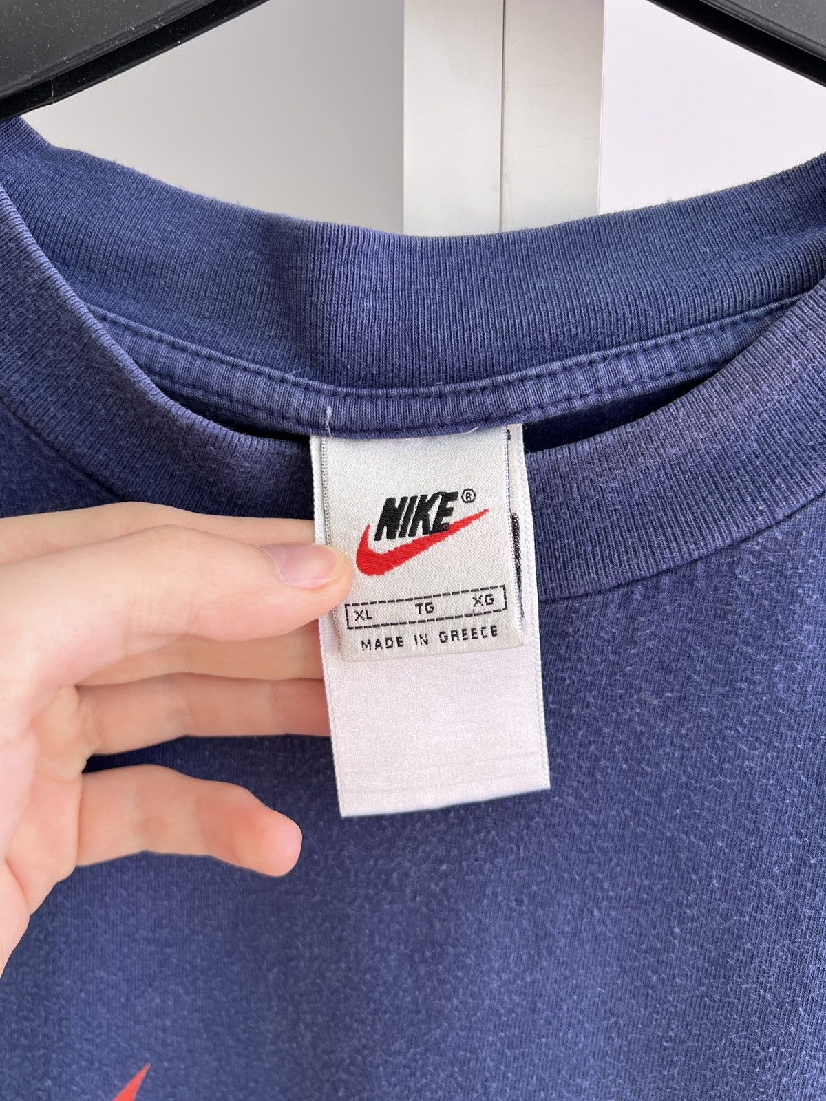 Nike × Vintage Vintage Nike Big Swoosh Logo T-Shirt Size US XL / EU 56 / 4 - 9 Thumbnail