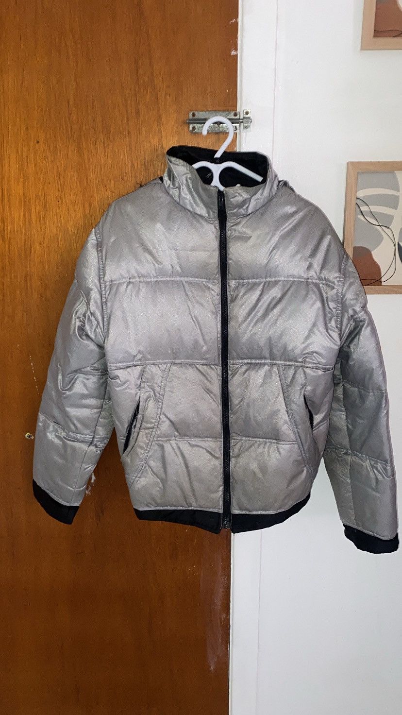 Buffalo David Bitton × Vintage Grey Puffer Coat Buffalo Size US L / EU 52-54 / 3 - 1 Thumbnail