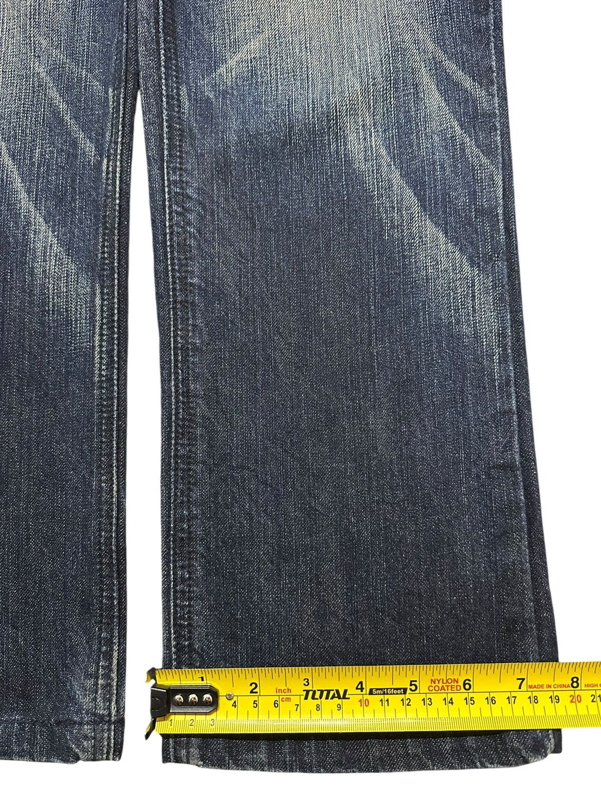 Edwin Exclusive Vintage Edwin XV Faded Wash Whisker Clawmark Style Size US 31 - 15 Thumbnail