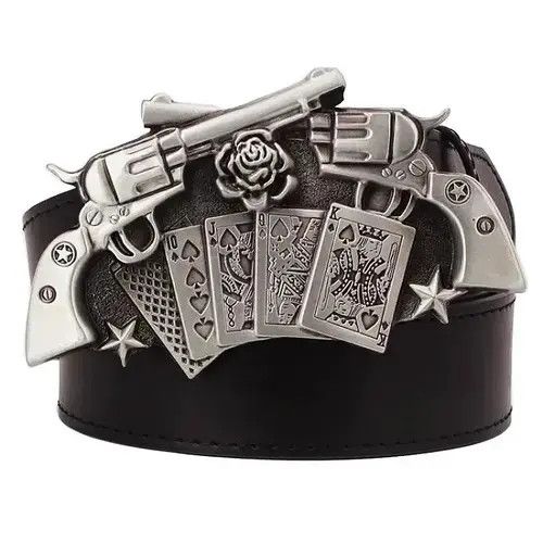 VIBE 115cm Cowboy Belt Size ONE SIZE - 1 Thumbnail