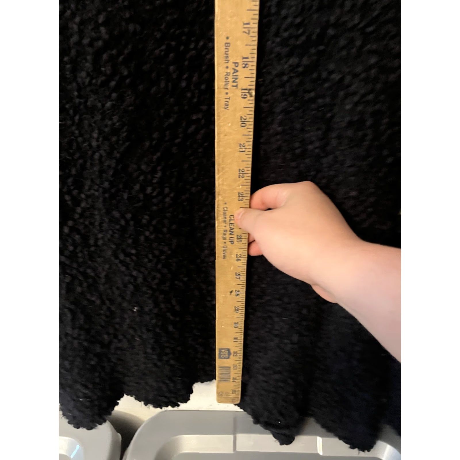 Calvin Klein Calvin Klein Cardigan Women Black Open Front Long Sleeve Sherpa Textured L Cardigan Pockets Sweater Cotton Dry Clean Only Size L / US 10 / IT 46 - 4 Thumbnail