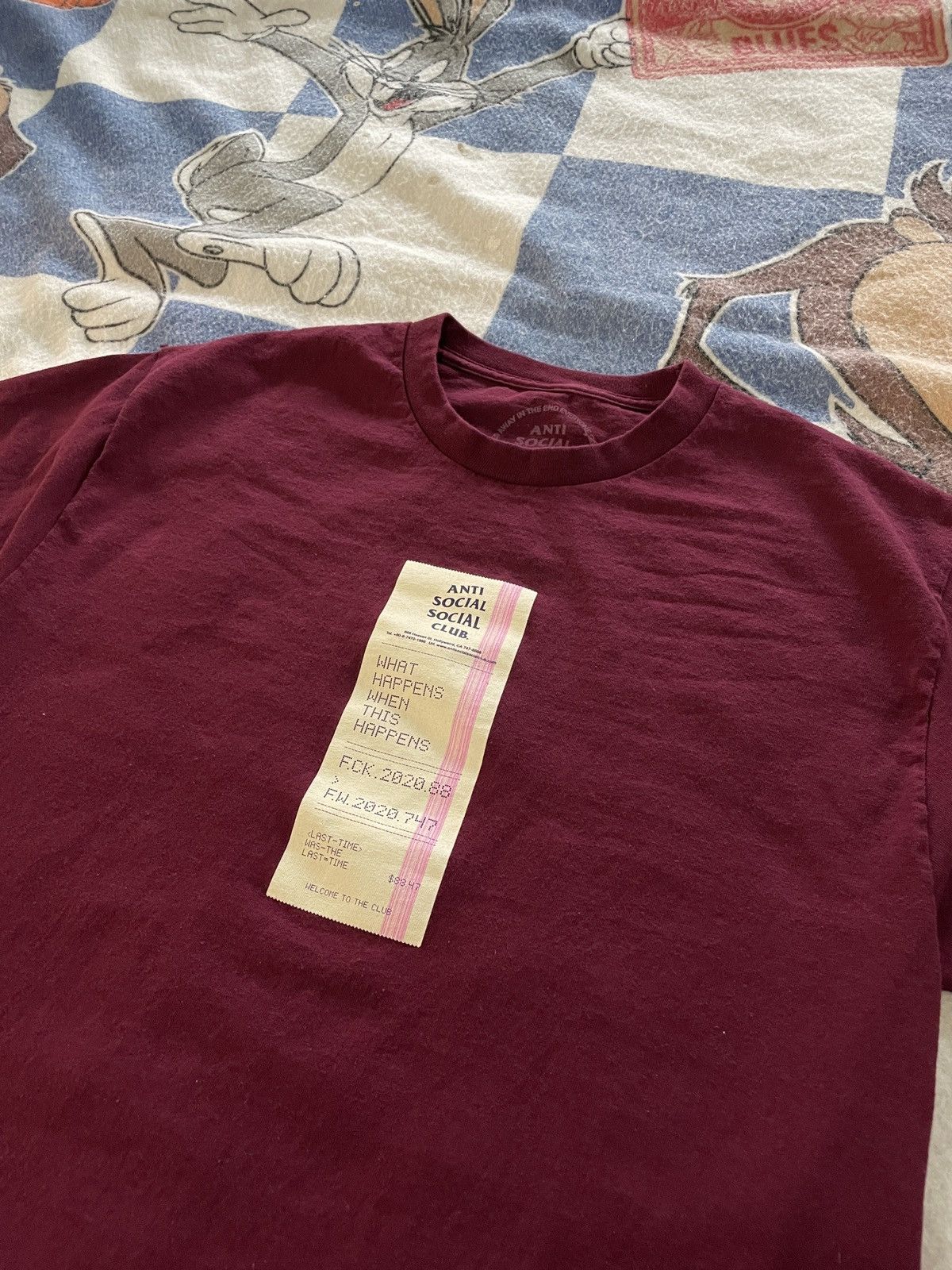 Anti Social Social Club Anti social social club receipt tee Size US L / EU 52-54 / 3 - 2 Thumbnail