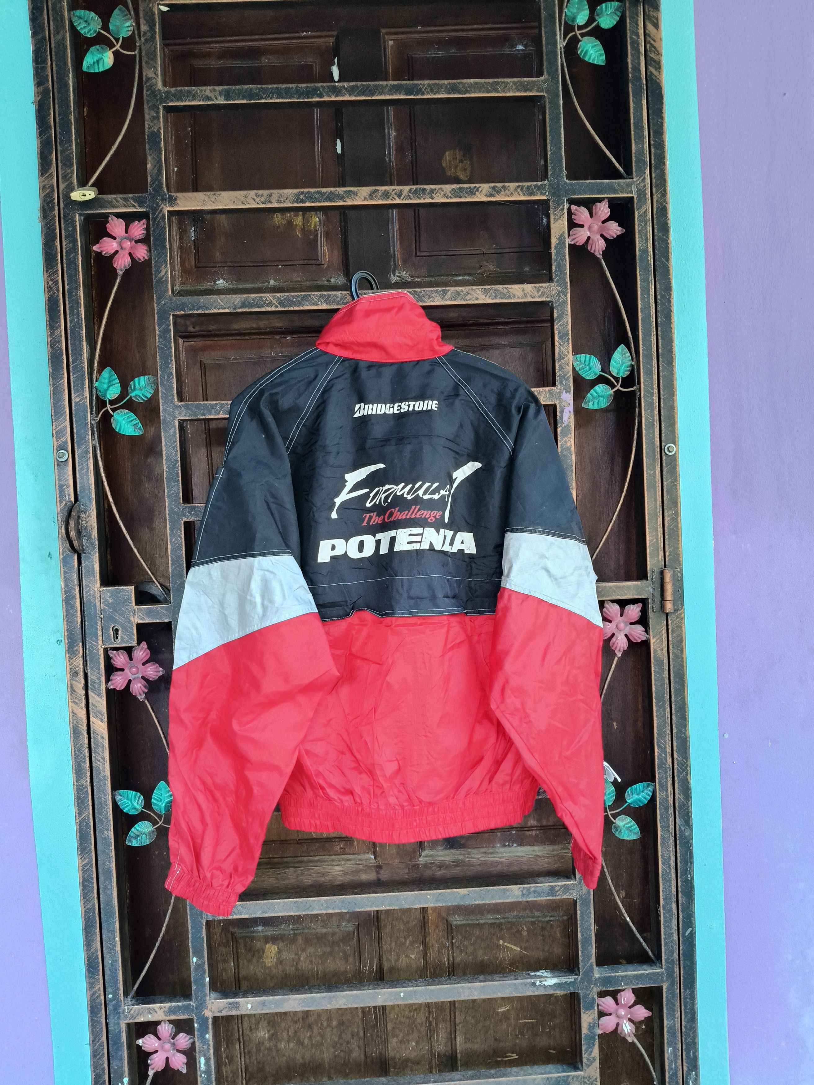 Japanese Brand Bridgestone Windbreaker Jacket Size US L / EU 52-54 / 3 - 2 Thumbnail