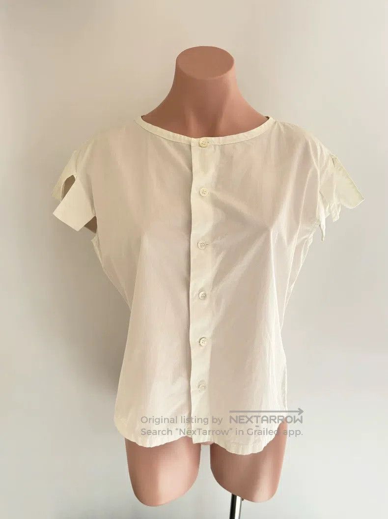 Yohji Yamamoto Yohji Yamamoto size os Special-shaped cut short sleeve Size M / US 6-8 / IT 42-44 - 2 Thumbnail