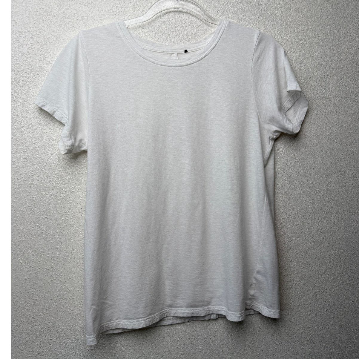 Paige PAIGE Haven White Pima Cotton Crewneck Tee Womens S Size S / US 4 / IT 40 - 1 Thumbnail