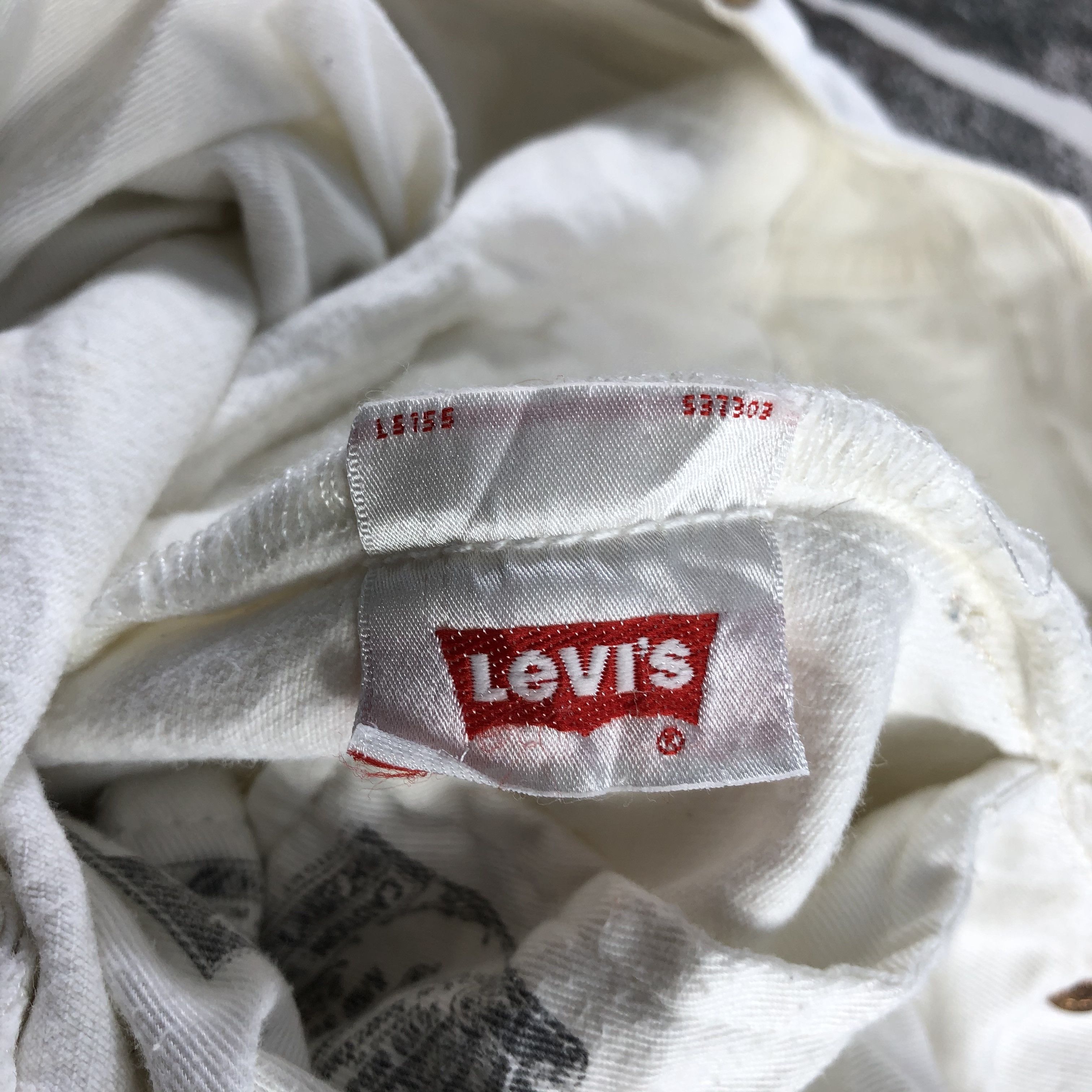 Levi's Levis 501 Jeans Light Wash White Denim KJ1290 Size US 28 / EU 44 - 12 Thumbnail