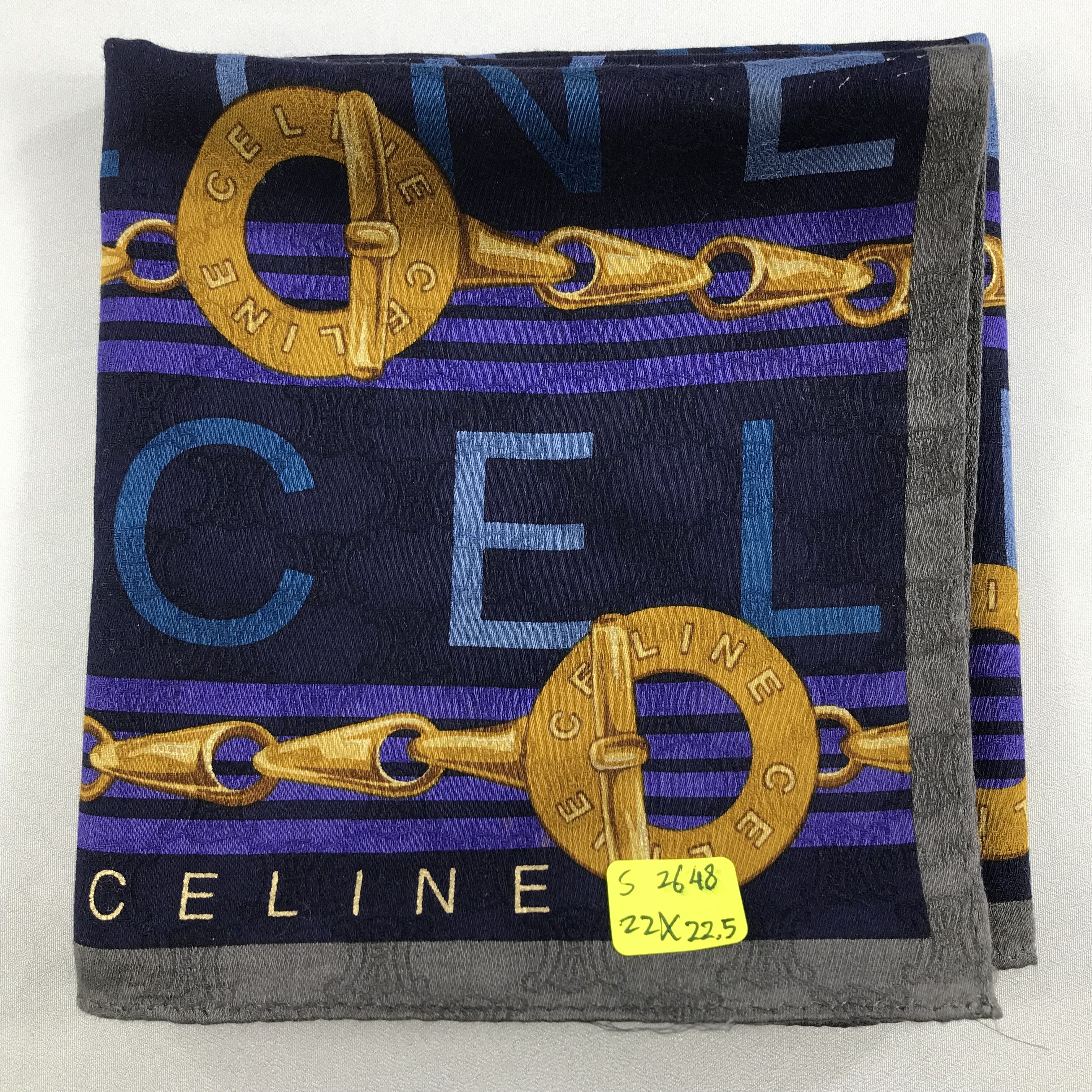 Celine × Vintage Celine Bandana / Handkerchief / Neckerchief - S2648 Size ONE SIZE - 4 Thumbnail
