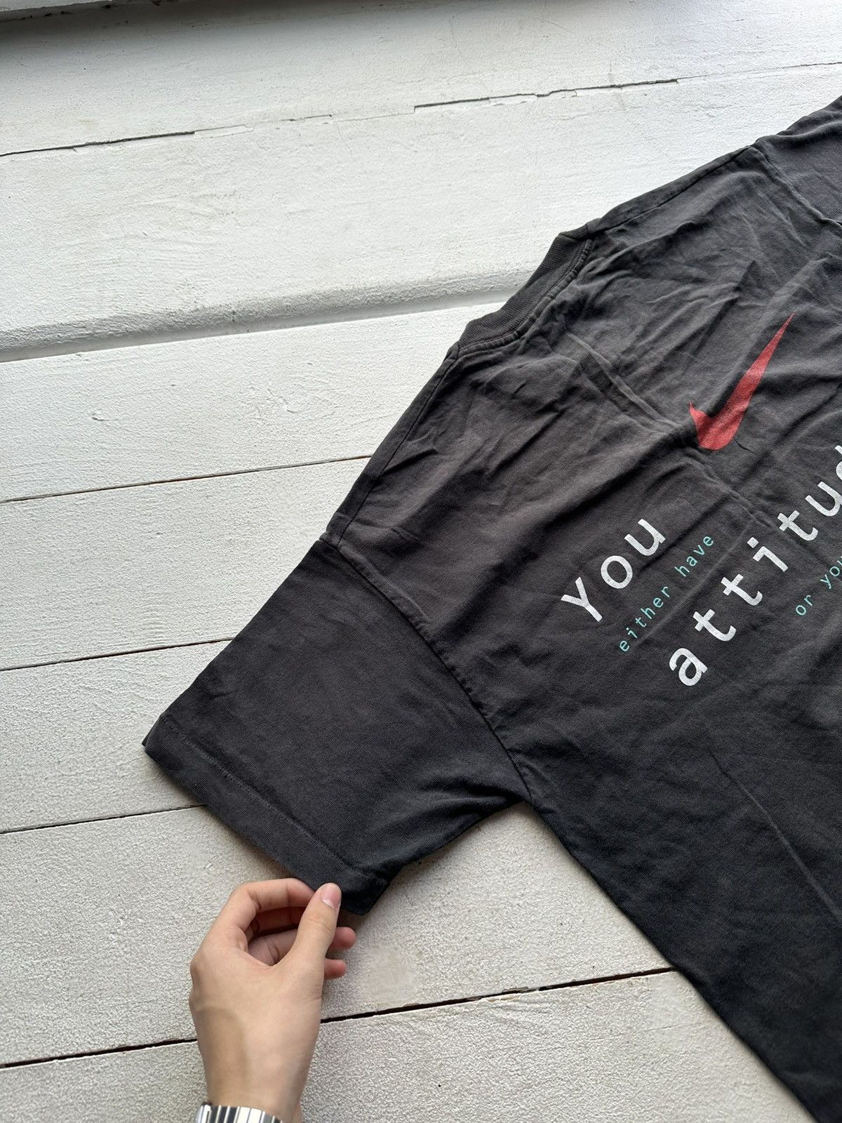 Nike 🚨NIKE MOUNTAIN BIKING single stitch VNTG T Shirt Big Logo Size US M / EU 48-50 / 2 - 2 Thumbnail
