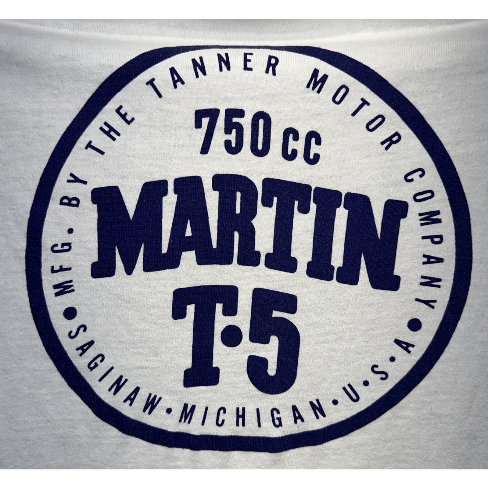 JCPenney VINTAGE Jcpenney T-Shirt Mens White 750cc Martin T5 Size L USA Made Short Sleeve Cotton Regular Size US L / EU 52-54 / 3 - 6 Thumbnail