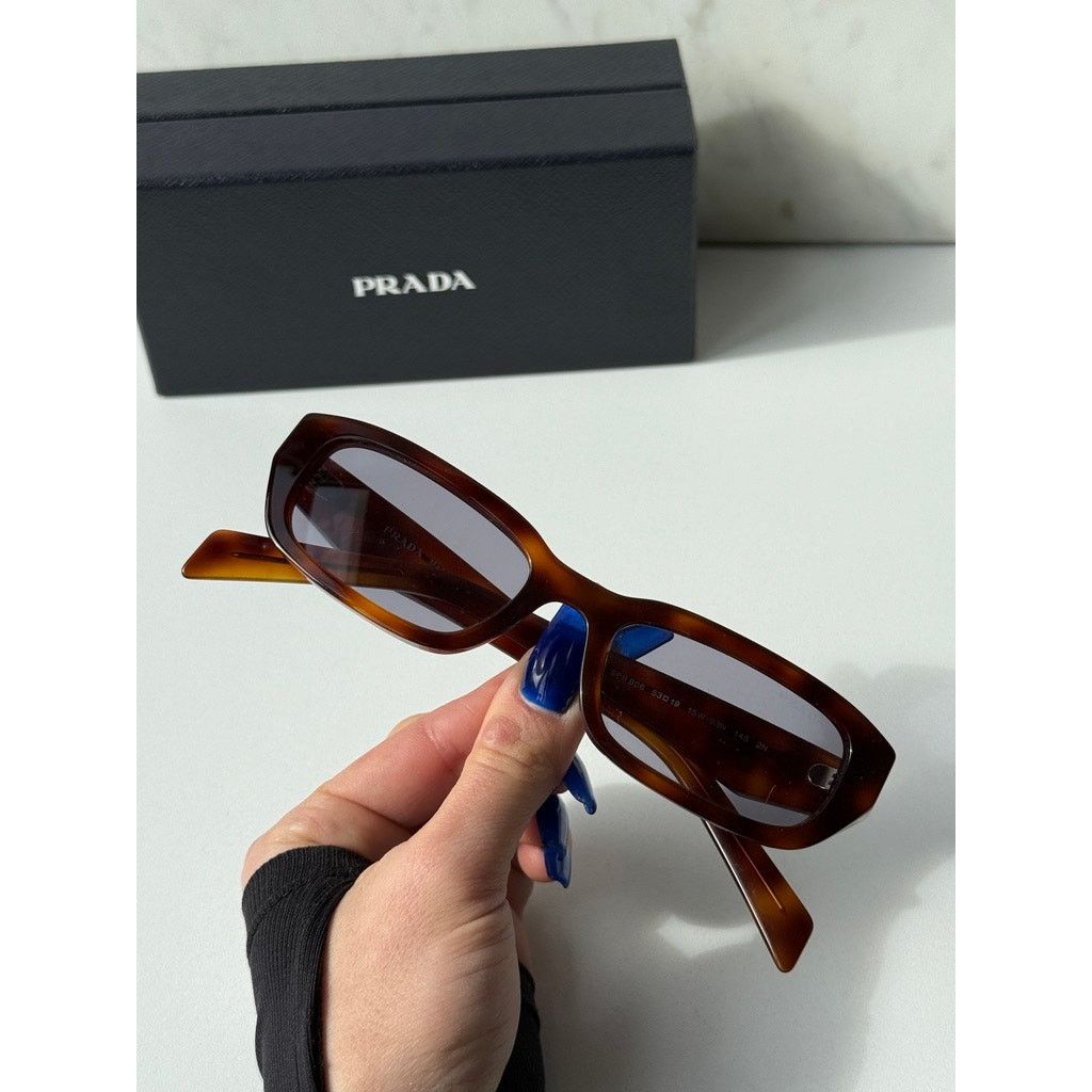 Prada NEW Prada PR B06S Sunglasses in Havana Brown Purple Size ONE SIZE - 8 Thumbnail