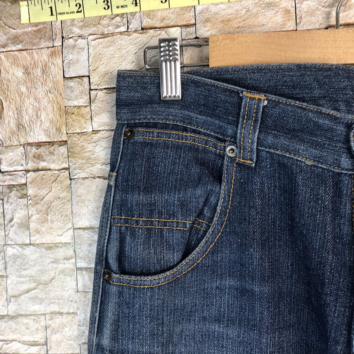 Japanese Brand Up Start Made Smile Blue Denim like kapital Pants #A954 Size US 30 / EU 46 - 7 Thumbnail