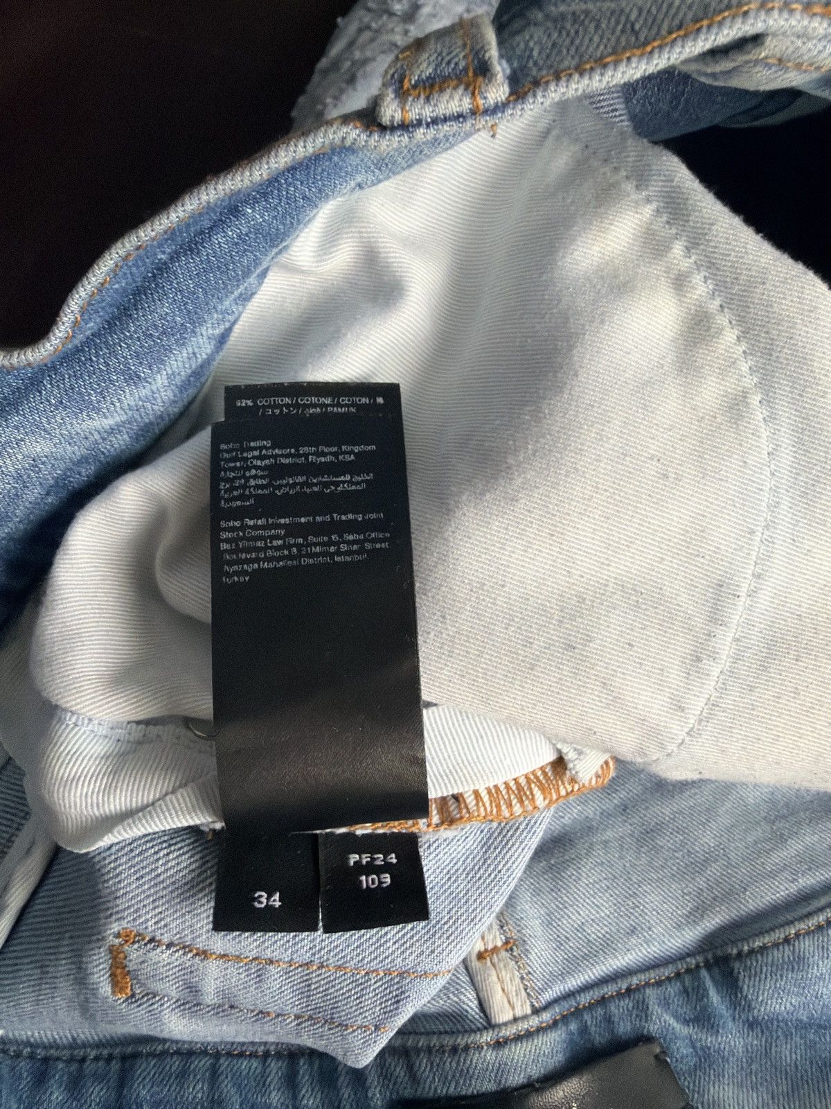 Amiri Amiri Light Blue Shotgun Jeans Size US 34 / EU 50 - 5 Thumbnail