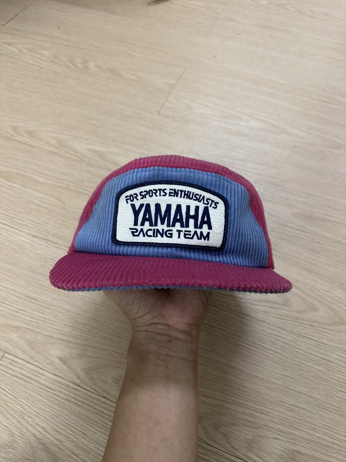 Vintage × Yamaha Rare Beautiful Vintage Yamaha Racing Team Corduroy Cap Size ONE SIZE - 3 Thumbnail