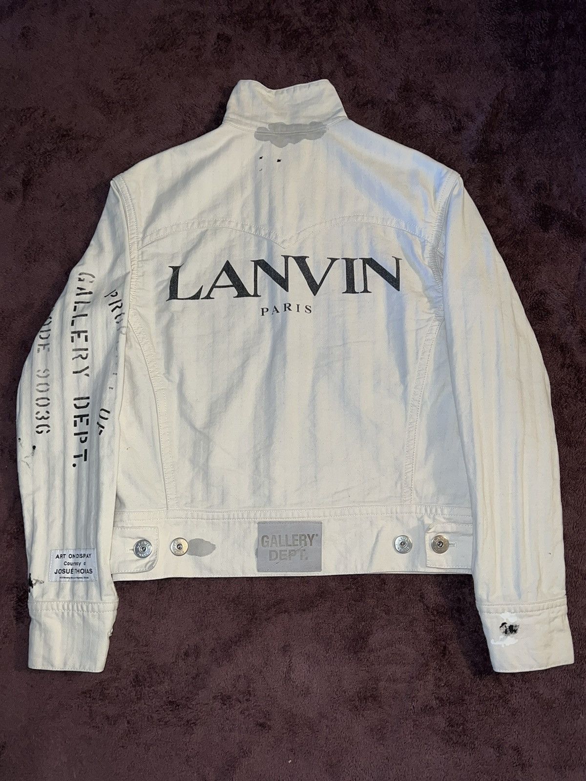 Gallery Dept. × Lanvin Lanvin X Gallery Dept. Paint Splatter Denim Jacket Size US S / EU 44-46 / 1 - 2 Thumbnail