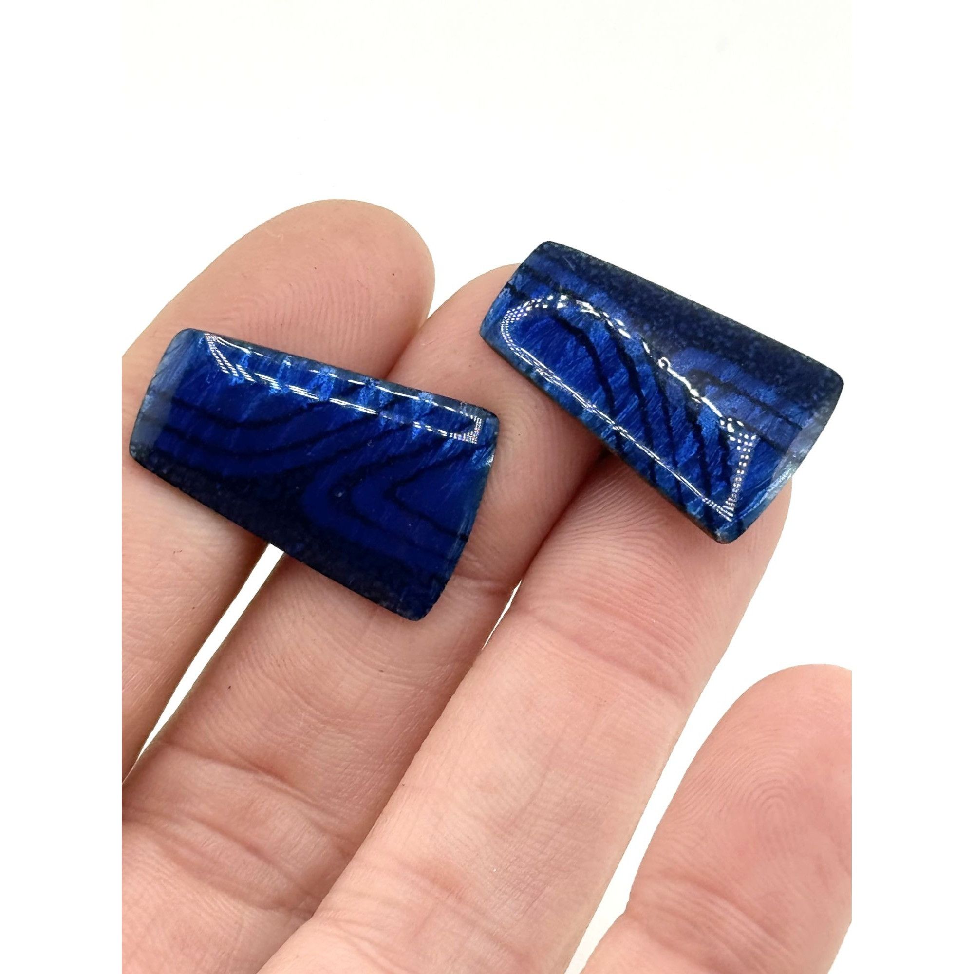 Vintage Vintage blue enamel cuff links unisex Size ONE SIZE - 1 Thumbnail