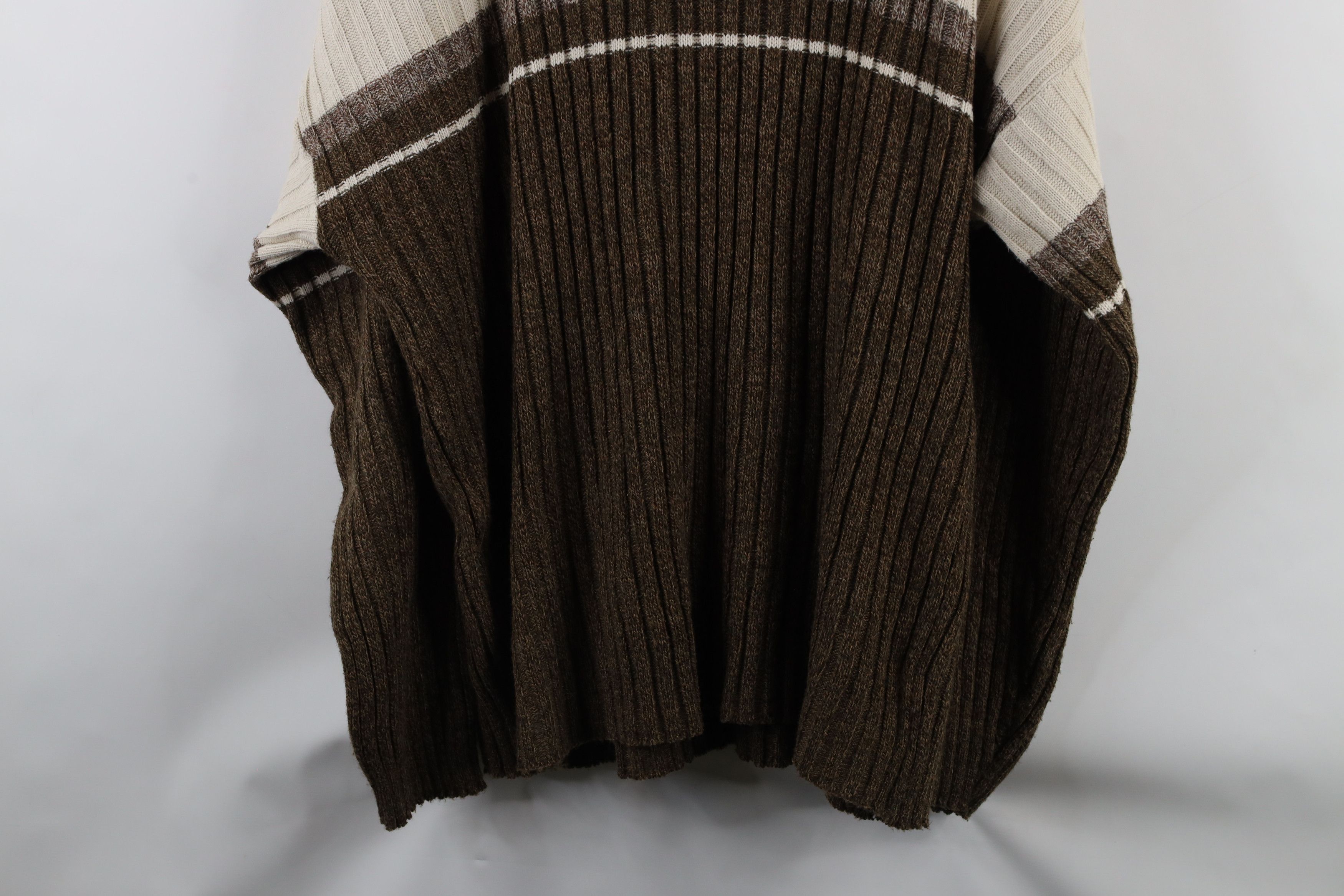 Vintage Vintage 90s Streetwear Chunky Ribbed Knit Mock Neck Sweater Size US XXL / EU 58 / 5 - 9 Thumbnail