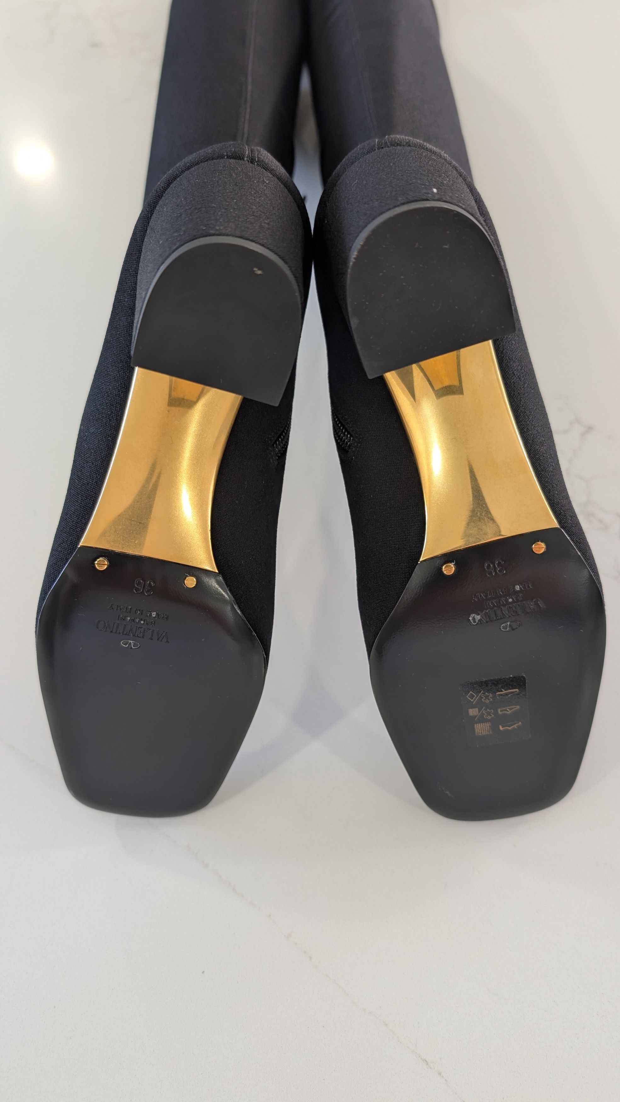 Valentino Valentino Garavani Golden Walk Over The Knee Boots 36 Size US 6 / IT 36 - 10 Thumbnail