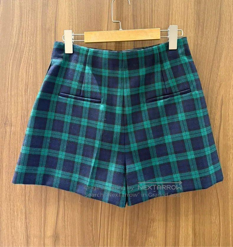 Dior Dior Green plaid wool shorts Size 25" / US 0 / IT 36 - 3 Thumbnail