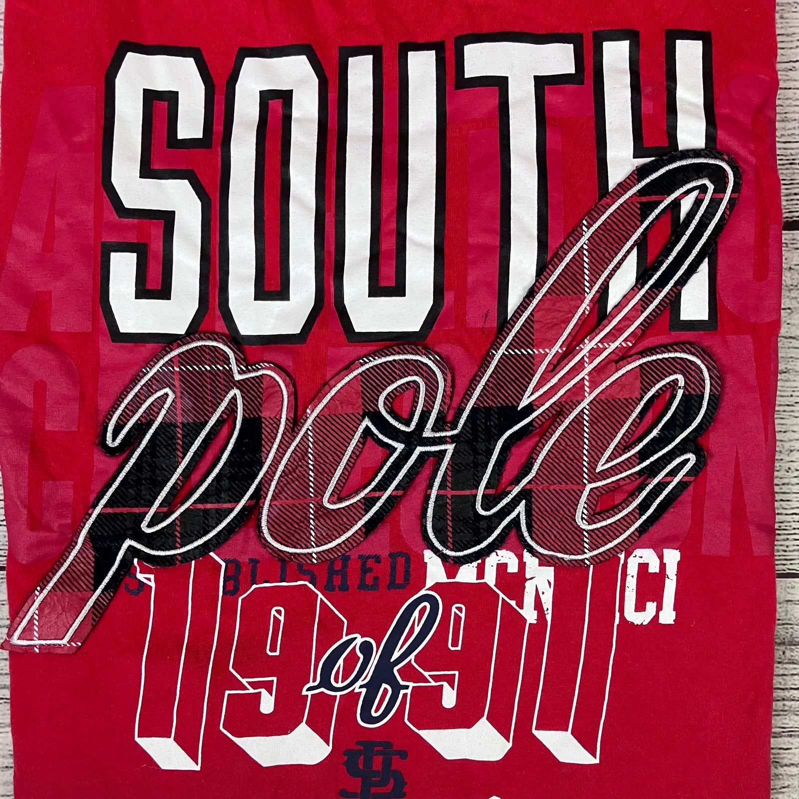 Southpole × Vintage Y2k Southpole Big Logo Red Short Sleeve T-shirt Size US XL / EU 56 / 4 - 7 Thumbnail