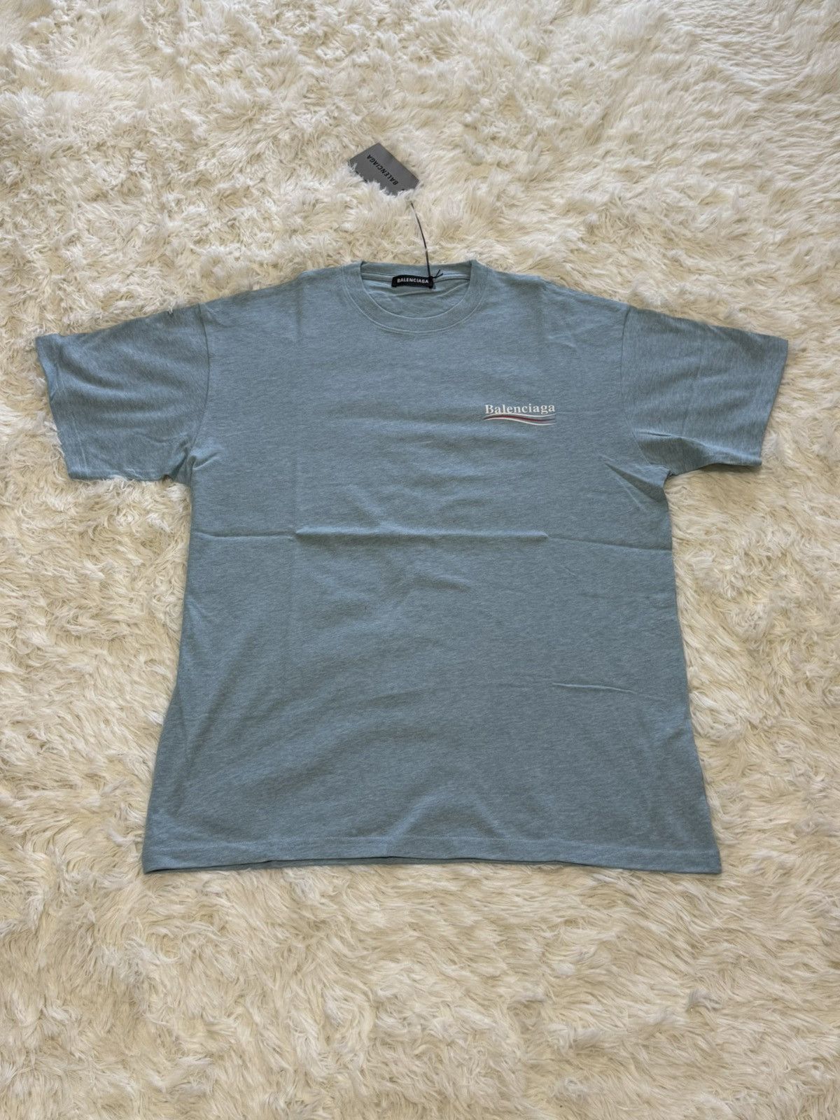 Balenciaga Balenciaga sky bluet shirt Size US S / EU 44-46 / 1 - 2 Thumbnail