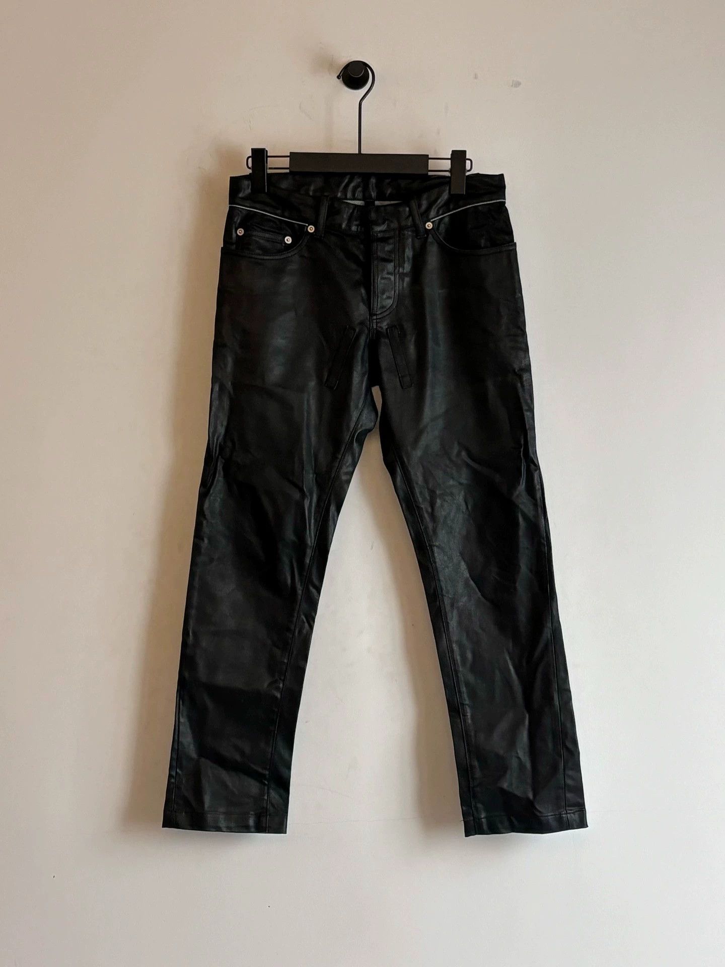 Balenciaga Waxed/Coated Jeans | Grailed