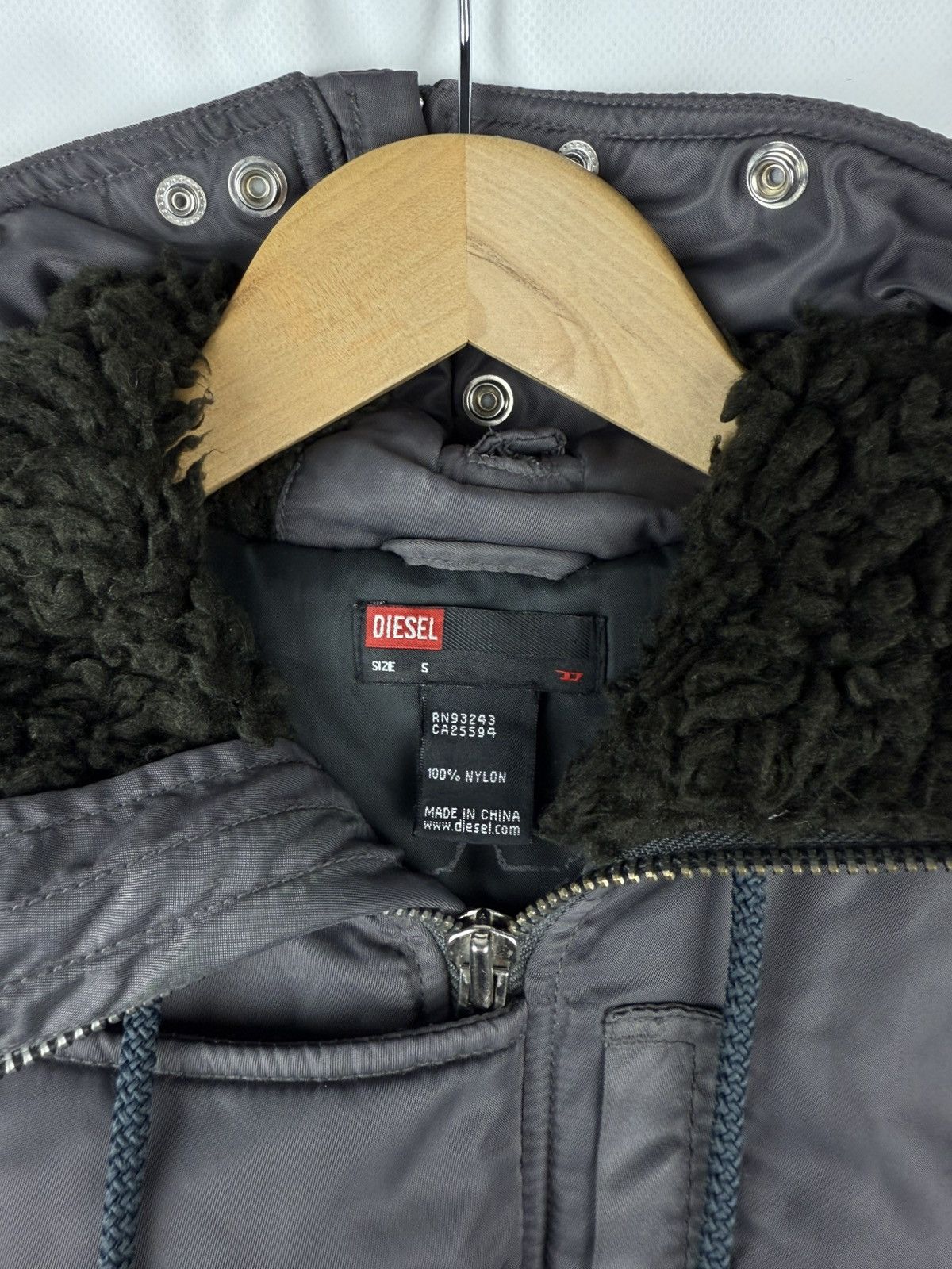 Diesel × Vintage Diesel Vintage Ladies Y2K Nylon Hooded Parka Jacket Size S Size S / US 4 / IT 40 - 12 Thumbnail