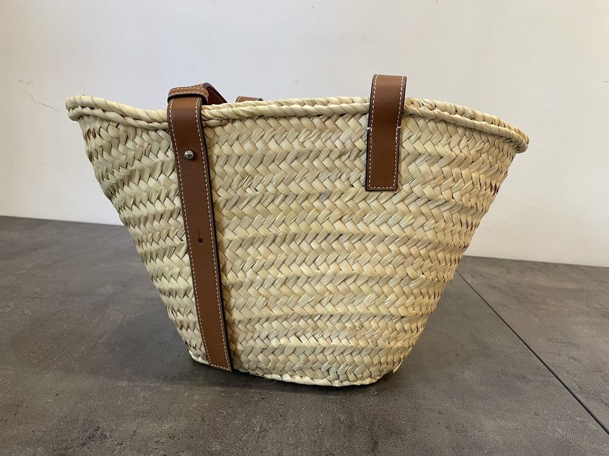 Loewe Large basket bag in palm leaf and calfskin Size ONE SIZE - 6 Thumbnail