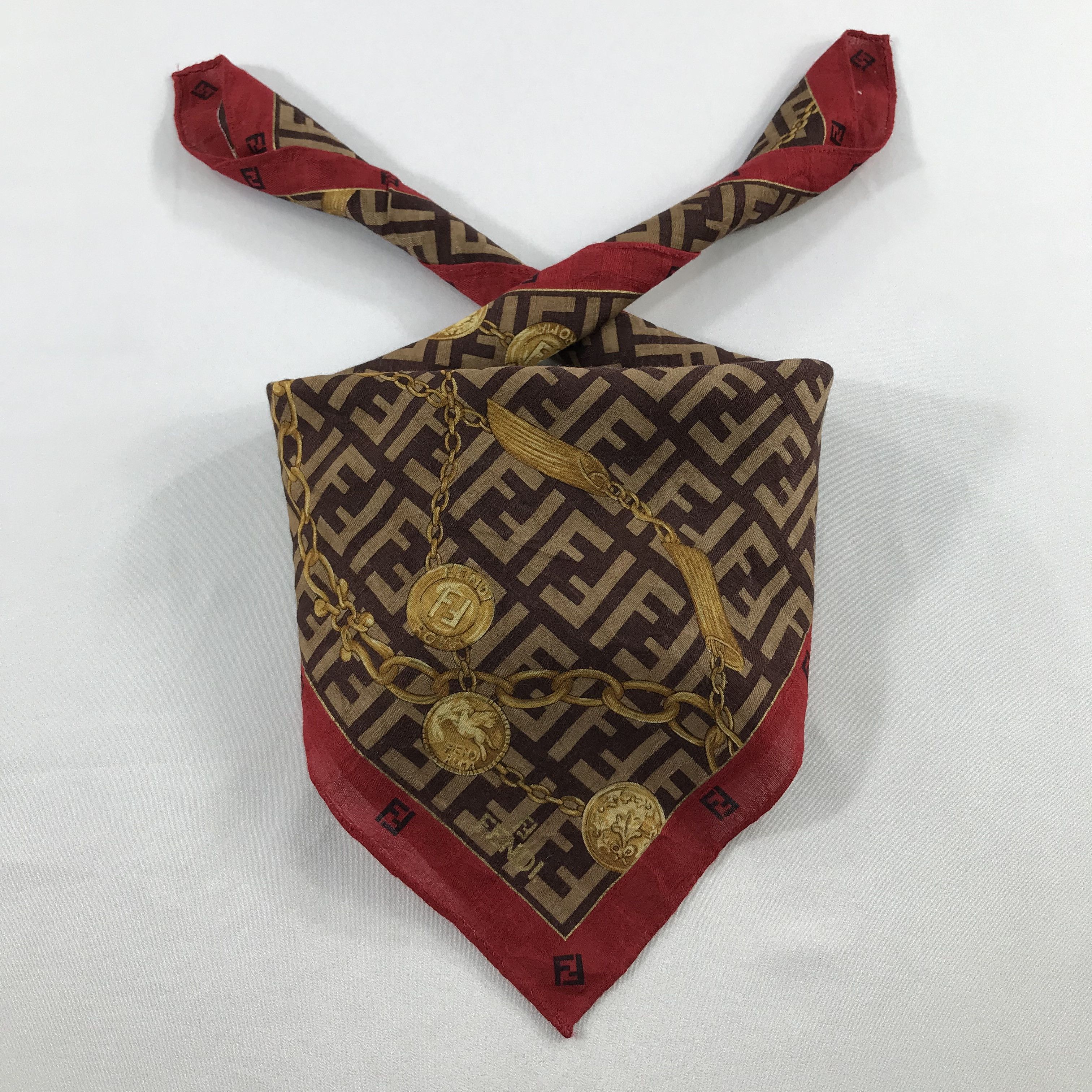 Vintage Vintage Fendi Bandana / Handkerchief / Neckerchief -S2491 Size ONE SIZE - 3 Thumbnail
