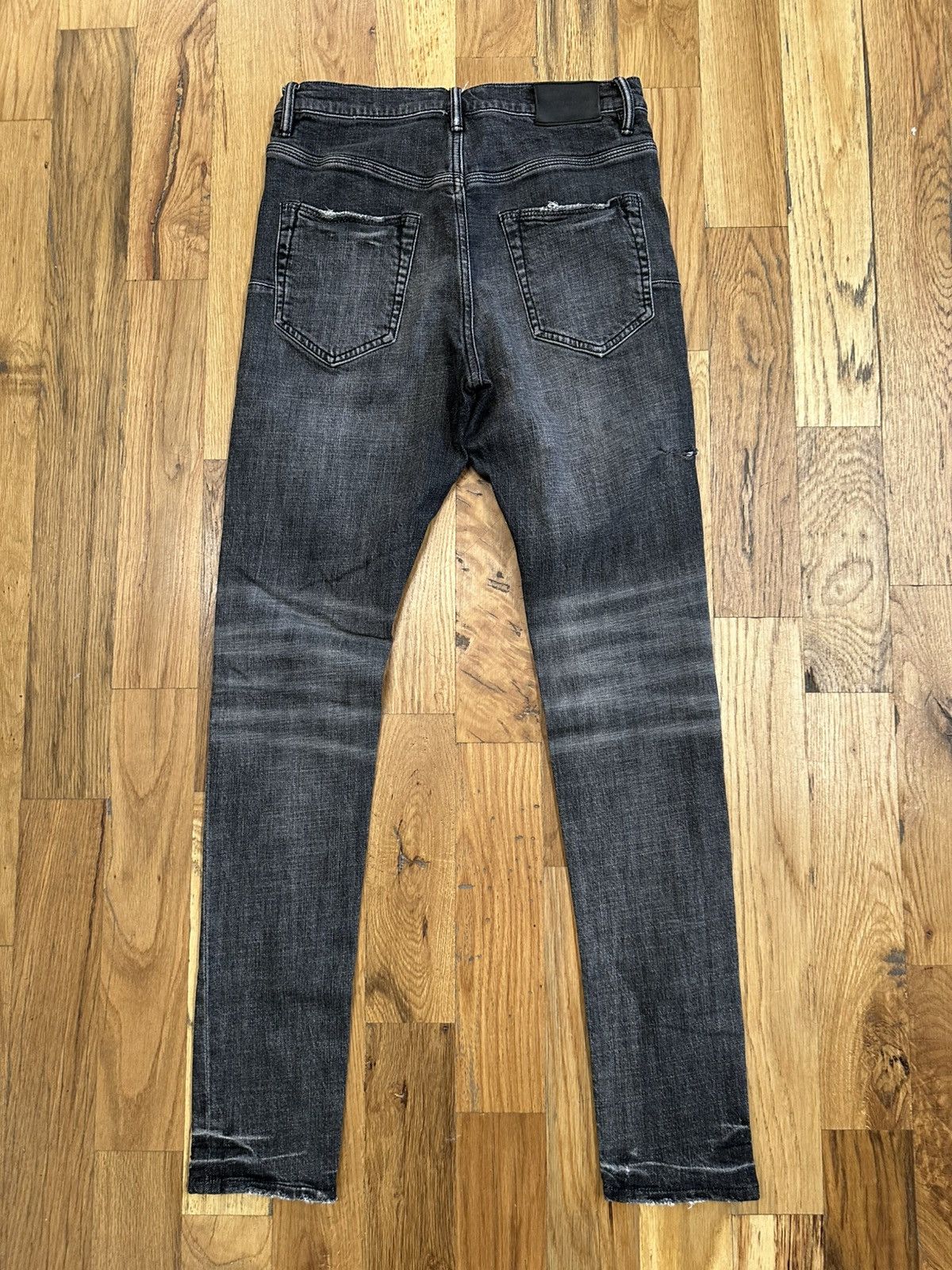 Purple Brand Purple Brand Knee Hole Gray Denim Jeans Size 29 Size US 29 - 2 Thumbnail