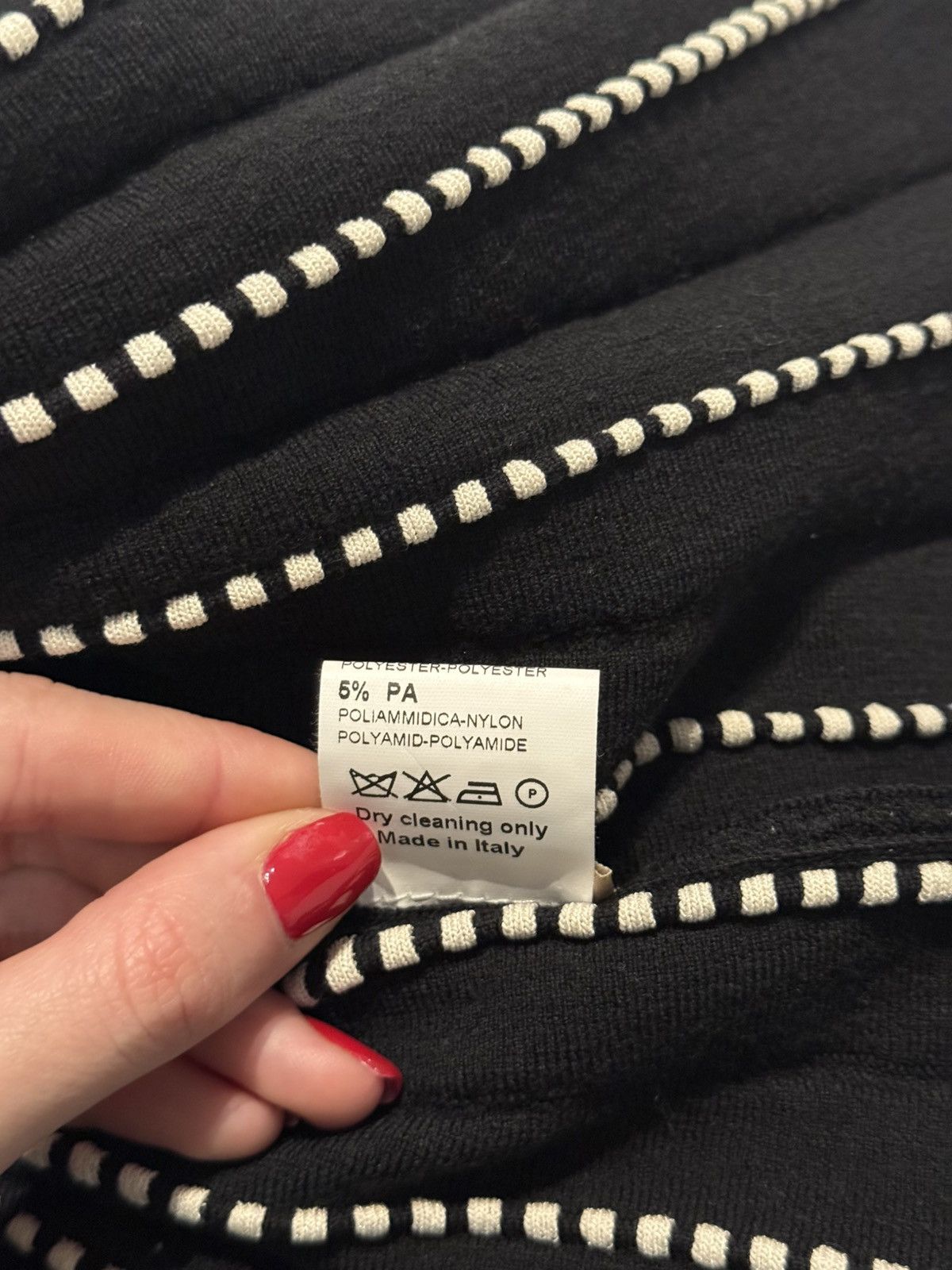 Alaia Alaïa Black and White Skirt Size 28" / US 6 / IT 42 - 4 Thumbnail