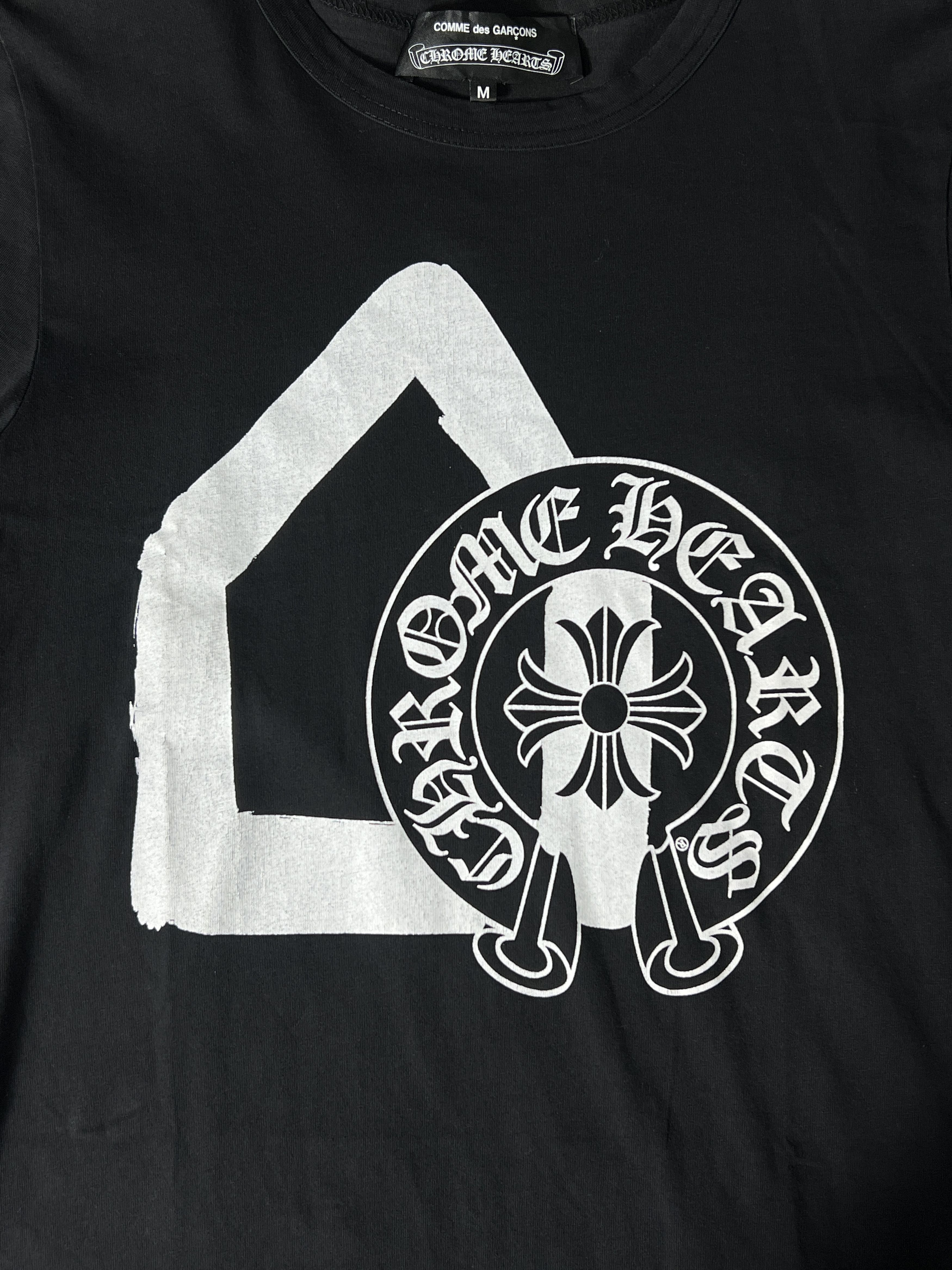 Chrome Hearts × Comme des Garcons × Dover Street Market Chrome Hearts x CDG X DSM Logo Tee Black Size M Size US M / EU 48-50 / 2 - 3 Thumbnail
