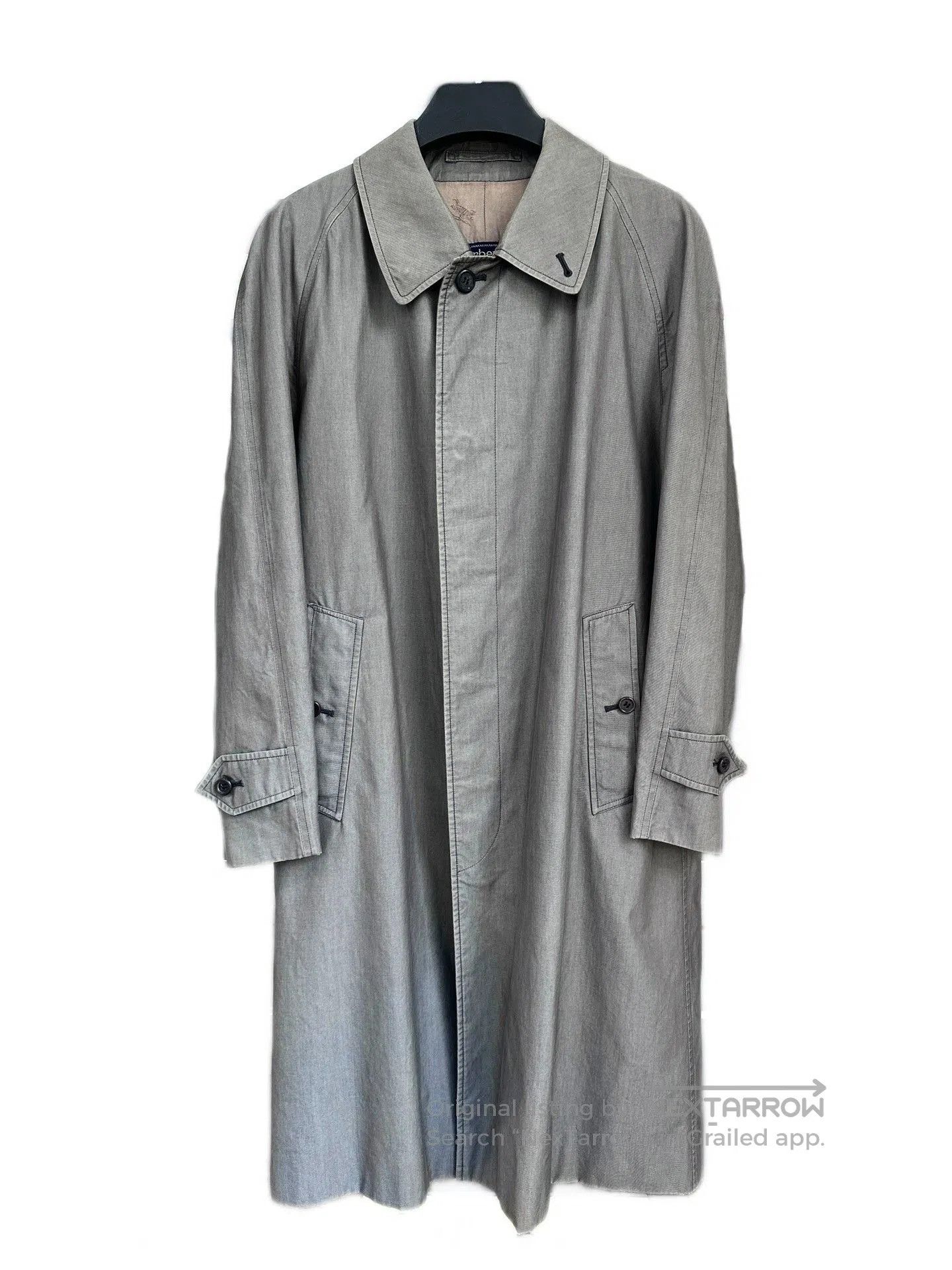 Burberry Burberry 1980s Gray Trench Coat. Size M / US 6-8 / IT 42-44 - 1 Thumbnail