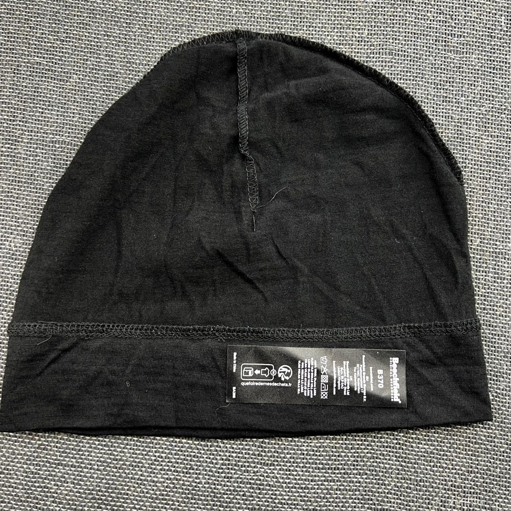 Vintage Beechfield Beanie 100% Merino Wool Hat Skull Cap Lightweight Black Stretch Soft Unisex Adults One Size Wool Beanie Hat Mens Womens Size ONE SIZE - 6 Thumbnail