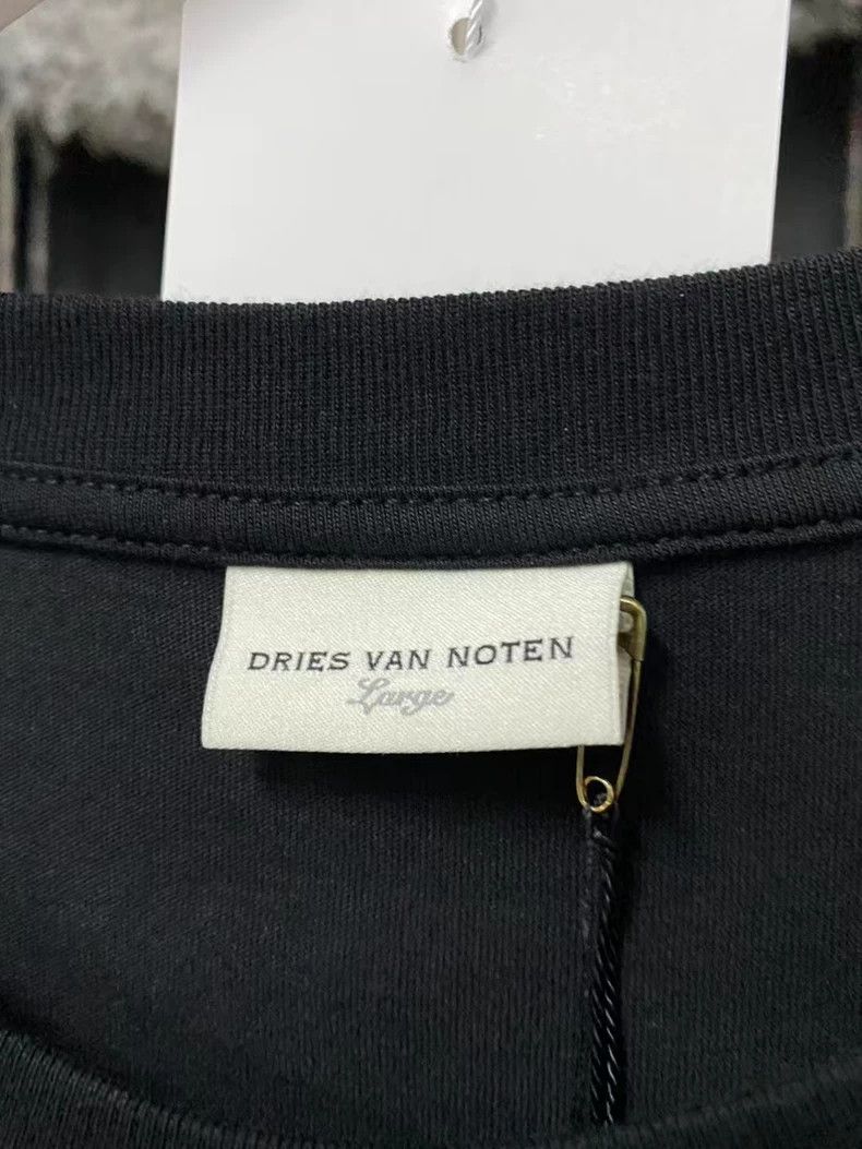 Dries Van Noten dries van noten Pure black basic short-sleeved shirt Size US L / EU 52-54 / 3 - 5 Thumbnail