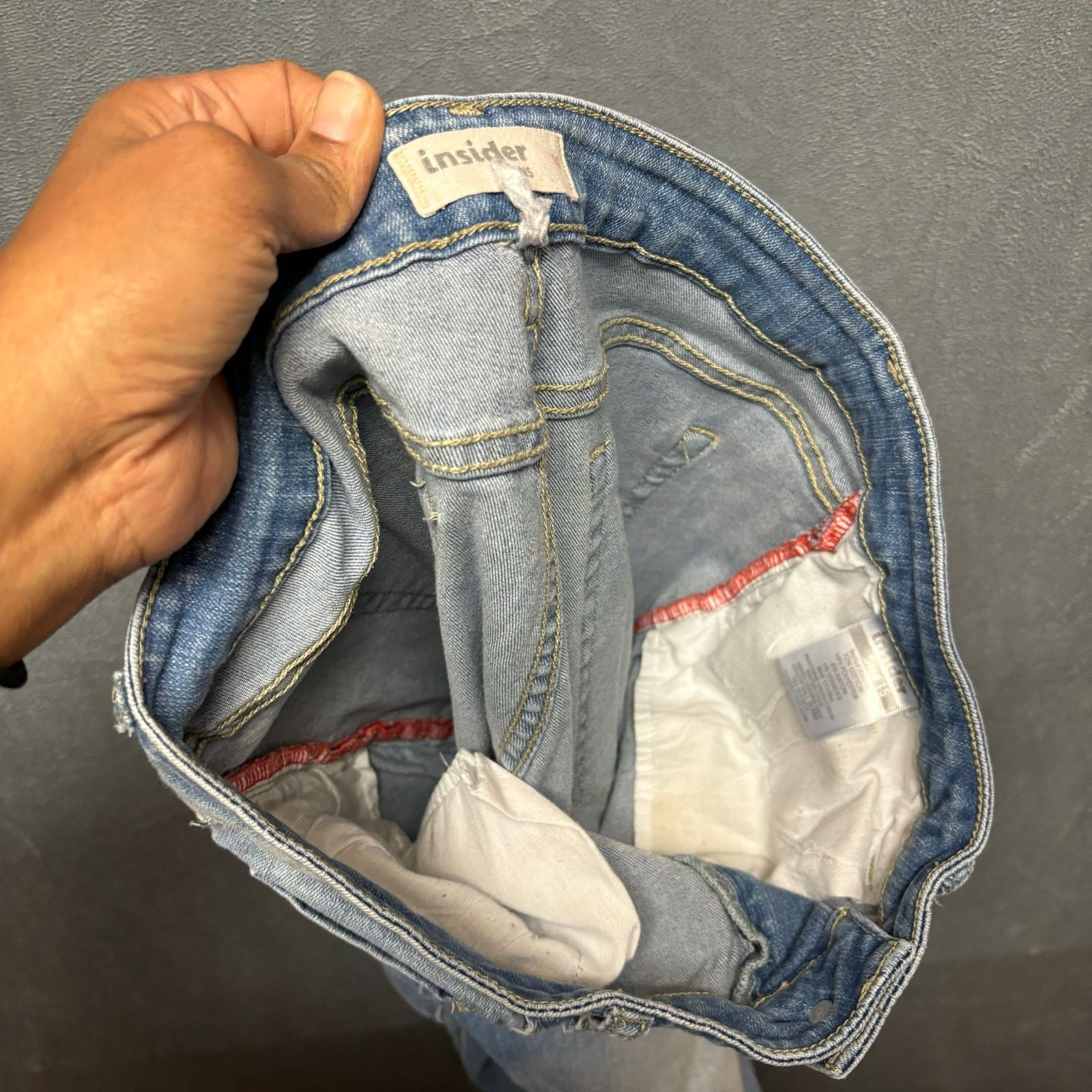 Other Insider Skinny Jeans Womens Juniors 15 Distressed Y2K Norm Size 30" / US 8 / IT 44 - 12 Thumbnail