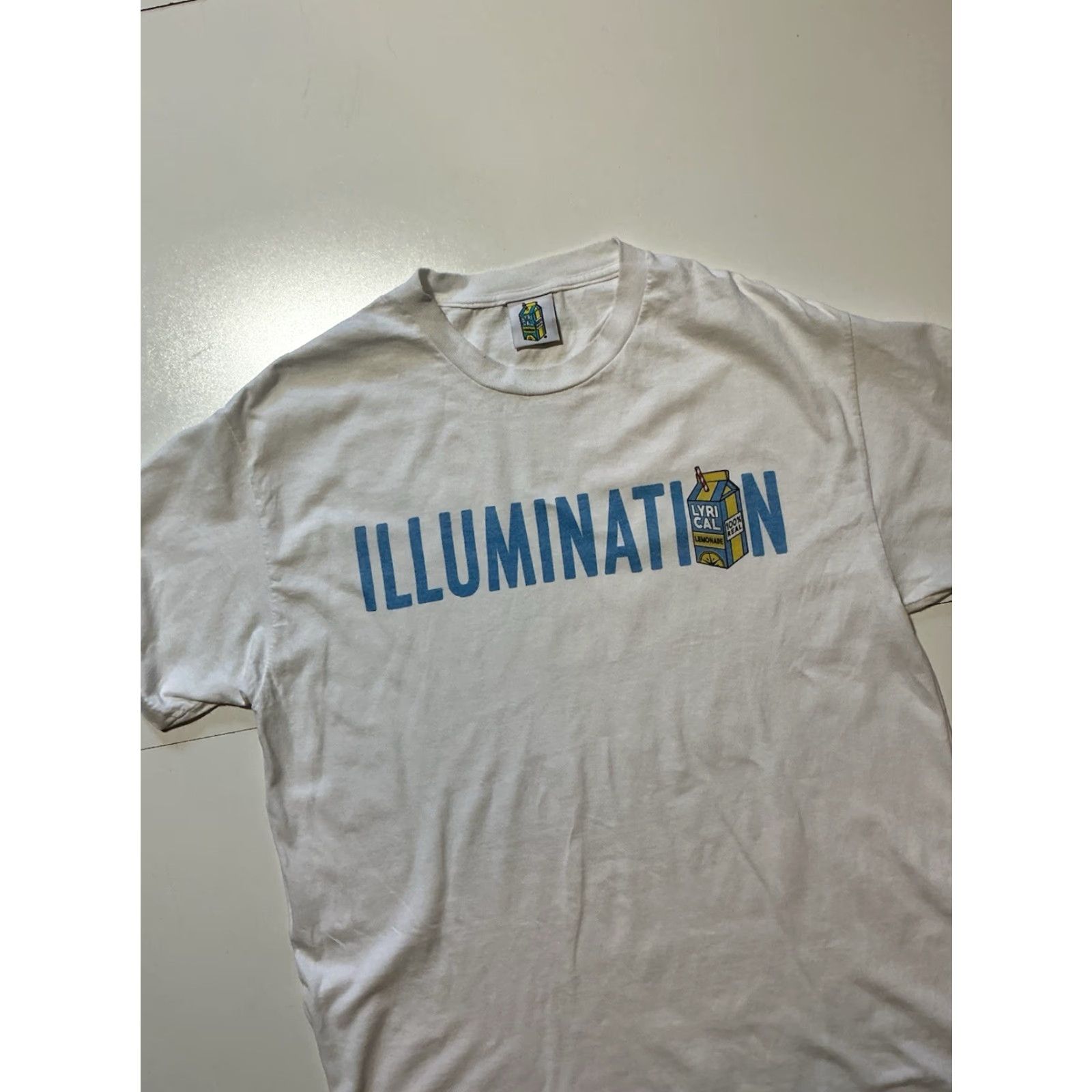 Vintage Lyrical Lemonade X Minions The Rise Of Gru Illumination Graphic White T-Shirt LG Mens Short Sleeve Crewneck - Size US L / EU 52-54 / 3 - 3 Thumbnail