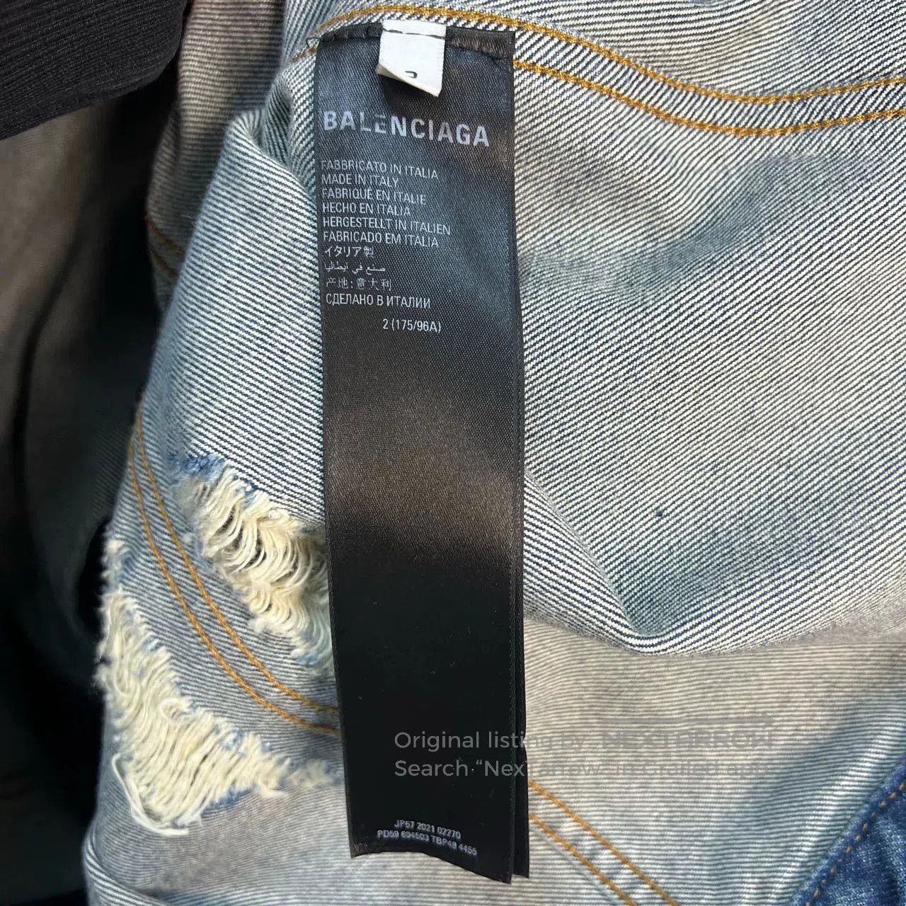 Balenciaga balenciaga graffiti print denim jacket size s. Size US M / EU 48-50 / 2 - 4 Thumbnail