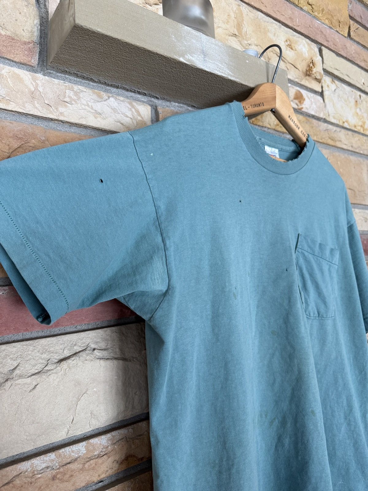 Vintage Vintage B.V.D. Distressed Selvedge Pocket Tee Size US L / EU 52-54 / 3 - 7 Thumbnail