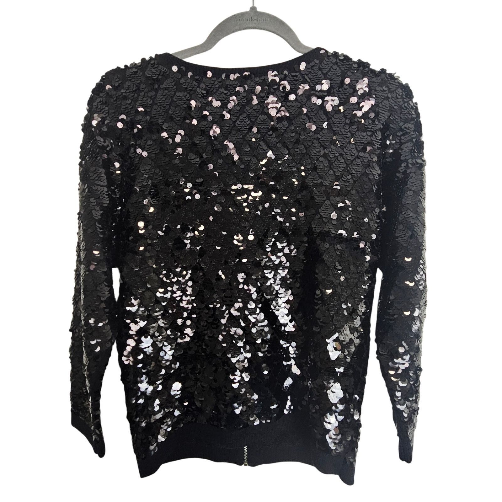 Jones New York NEW Jones New York Black Sequin Blazer Jacket Full Zip M Size M / US 6-8 / IT 42-44 - 9 Thumbnail