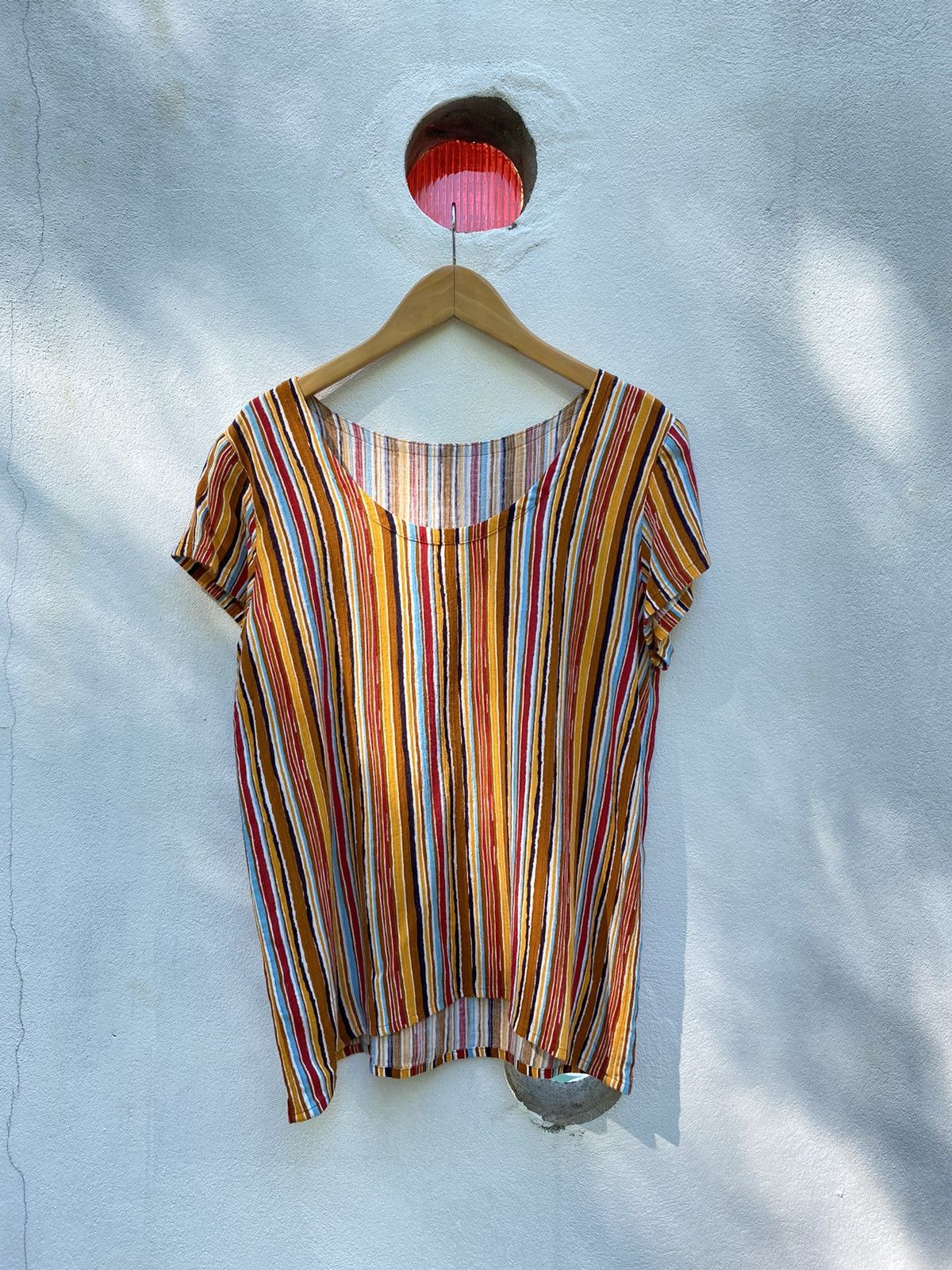 Yves Saint Laurent Yves Saint Laurent Multicolor Striped Summer Top Size ONE SIZE - 9 Thumbnail
