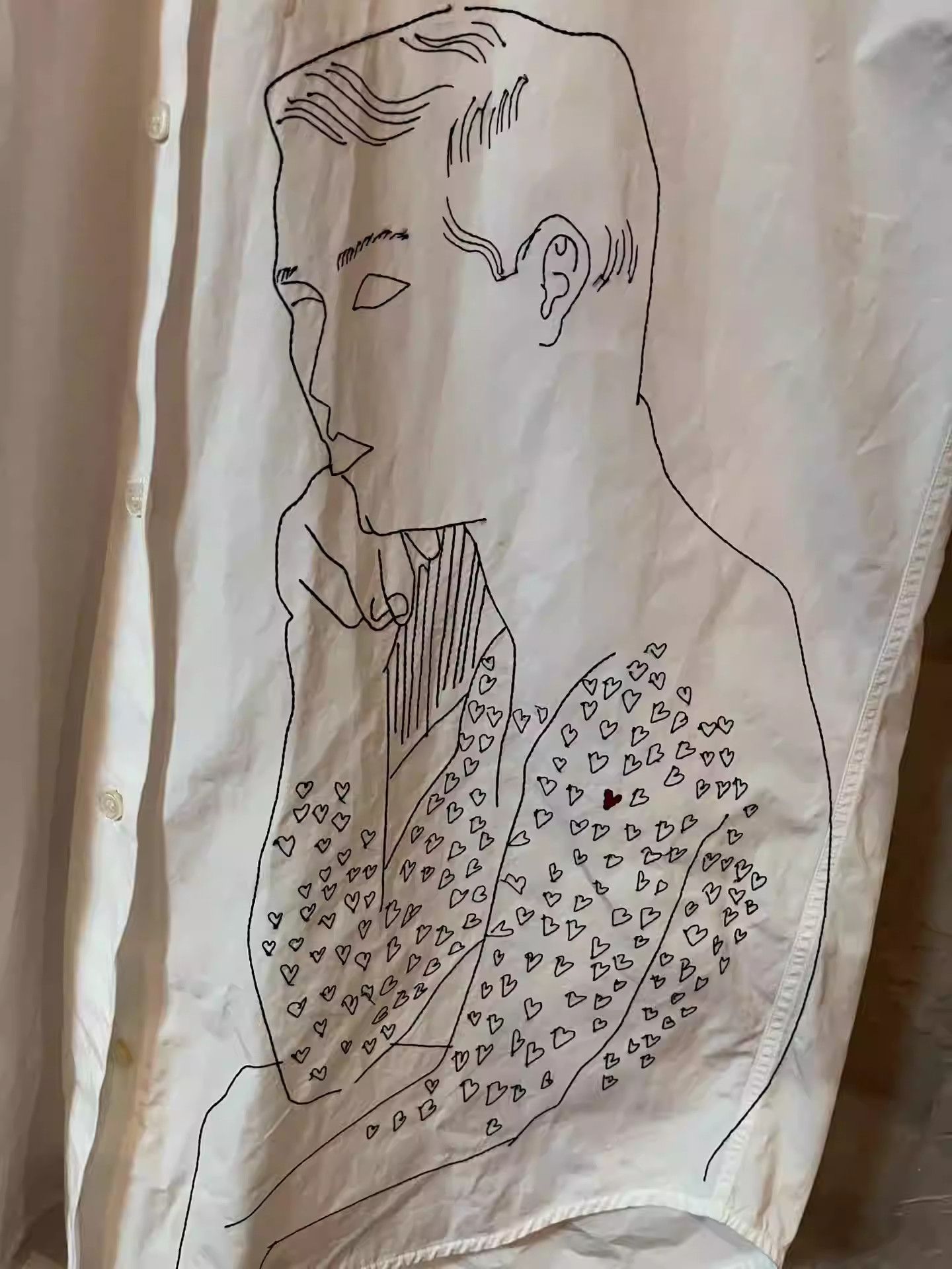 Raf Simons raf simons ck embroidered portrait wide shirt Size US S / EU 44-46 / 1 - 2 Thumbnail