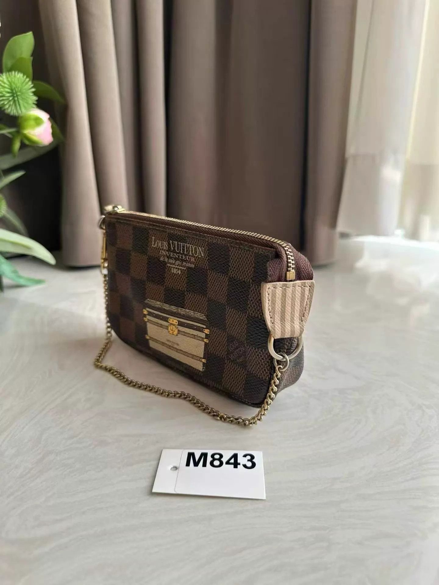 Louis Vuitton LV Doodle Mini Brown Checkerboard Pochette Size ONE SIZE - 4 Thumbnail