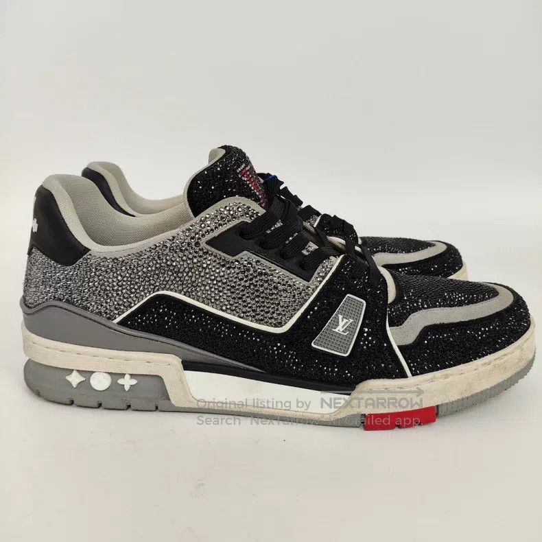 Louis Vuitton Louis Vuitton Full diamond black cement rhinestone casual Size US 9 / EU 42 - 6 Thumbnail