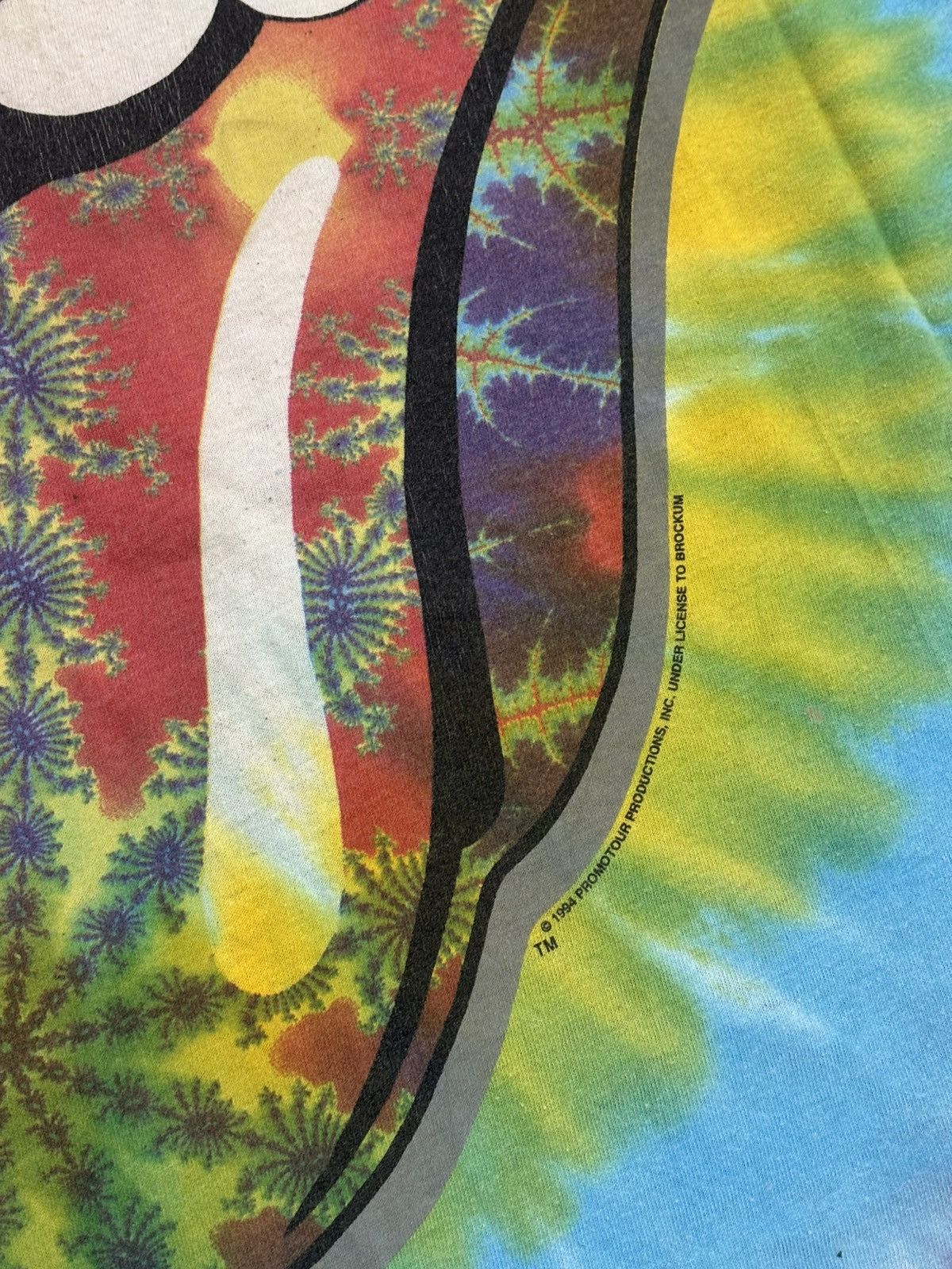 Band Tees 1994 Rolling Stones Tongue Tie Dye T Shirt Size US XL / EU 56 / 4 - 4 Thumbnail