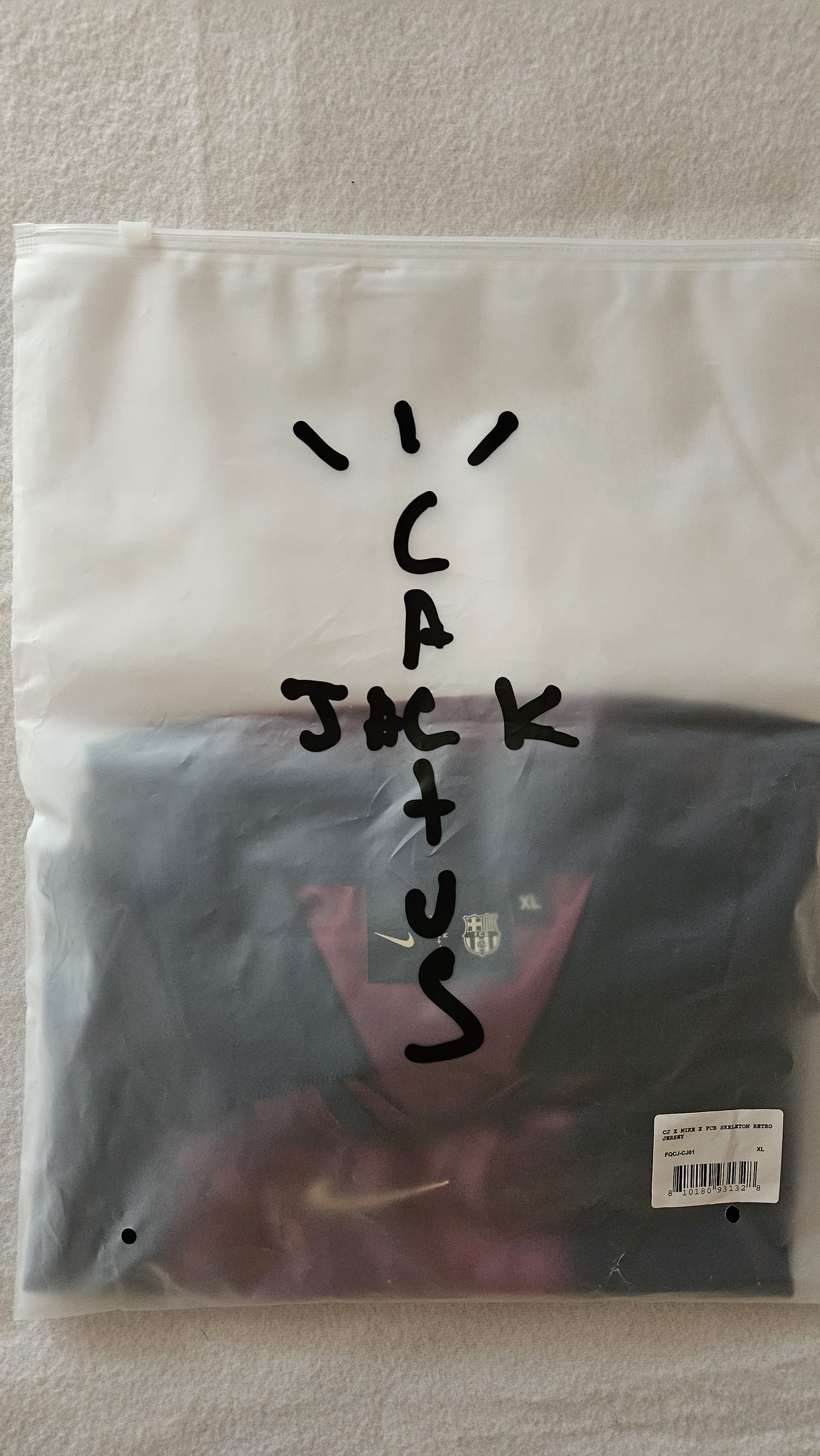 Nike × Travis Scott Cactus Jack x Nike x Fc Barcelona Retro home skeleton jersey Size US XL / EU 56 / 4 - 4 Thumbnail