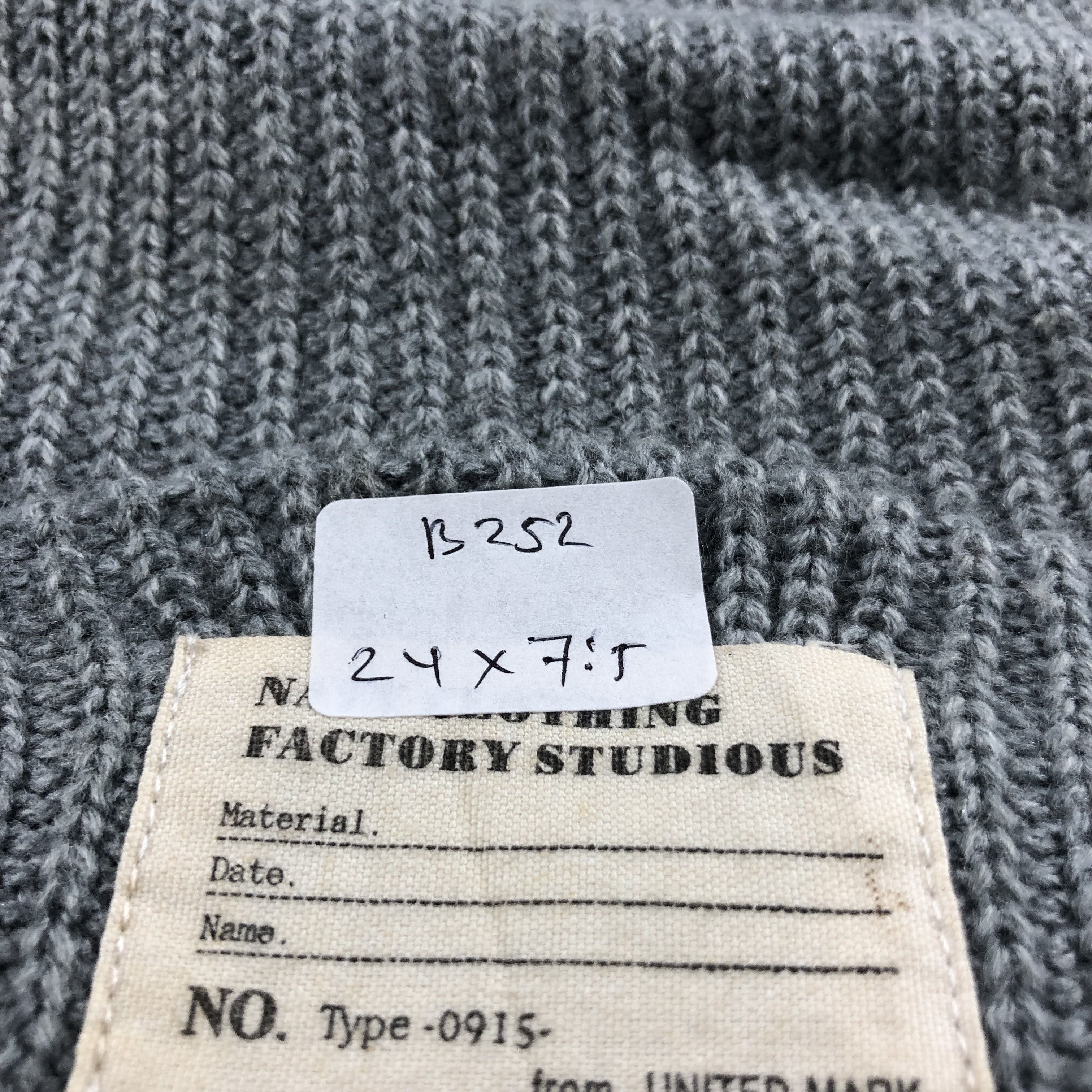 Vintage Navy Clothing Factory Beanie Snowcap Snow Hat B252 Size ONE SIZE - 11 Thumbnail