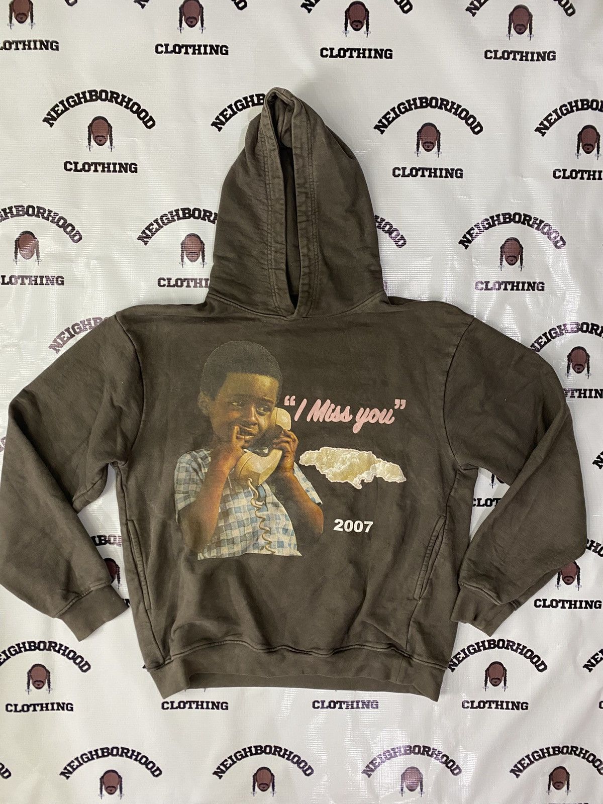Rap Tees VINTAGE COLDxLONDON "Daphne" I MISS YOU HOODIE. Size US L / EU 52-54 / 3 - 1 Thumbnail