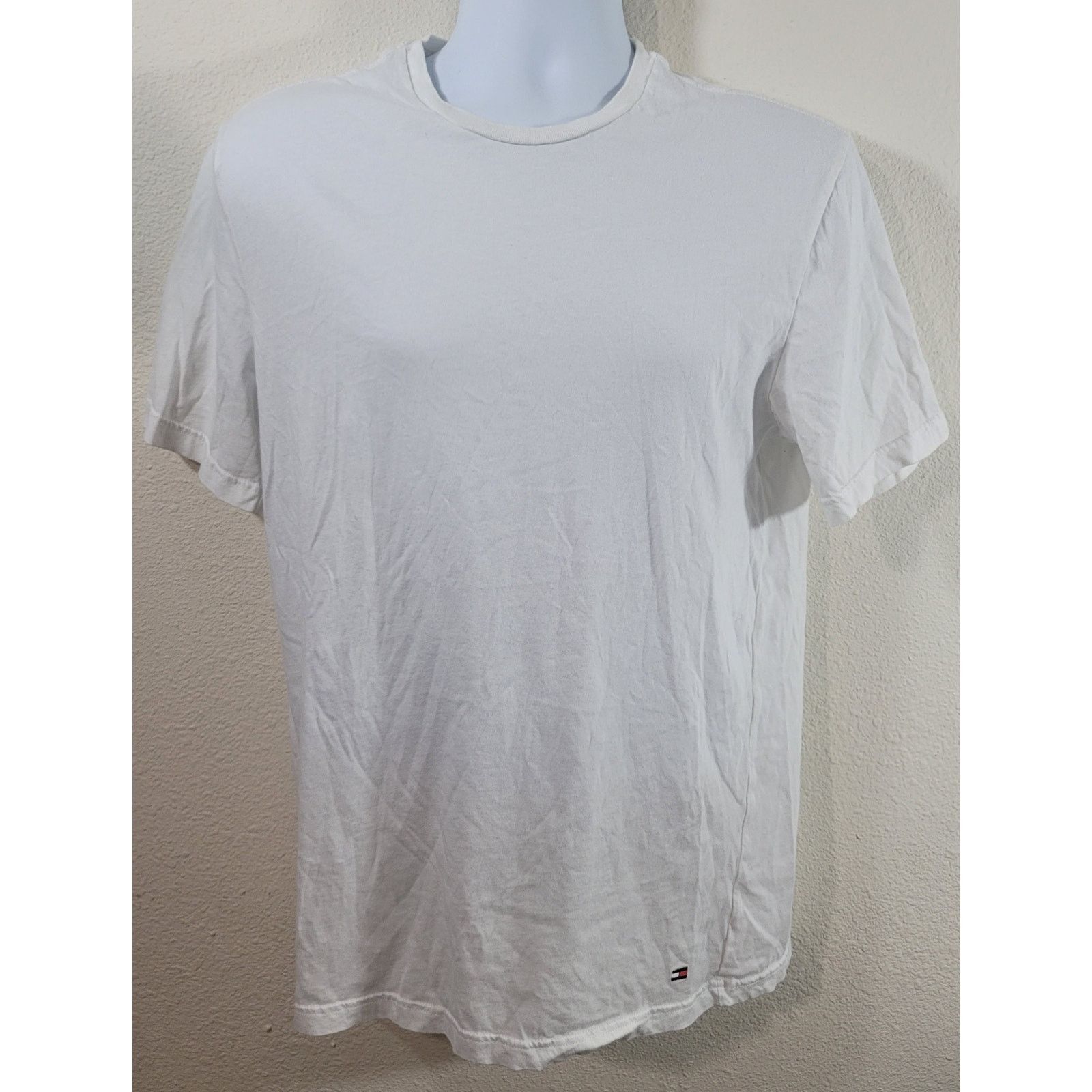 Tommy Hilfiger Tommy Hilfiger White Crew Neck T Shirt Large Lightweight Size US L / EU 52-54 / 3 - 1 Thumbnail