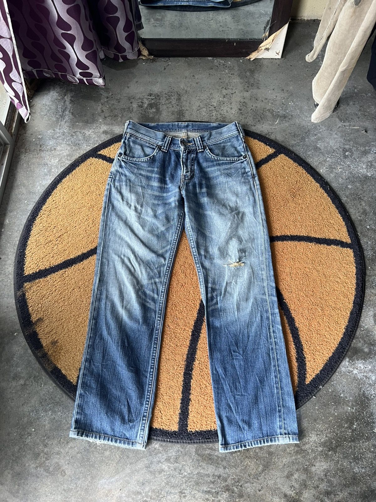 Wrangler 🔥Vintage Wrangler Distressed Denim Size US 30 / EU 46 - 1 Thumbnail